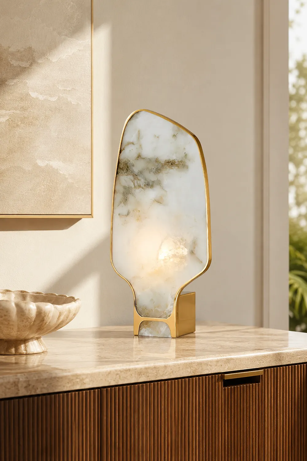 Andrea Alabaster Table Lamp - Lumpaz