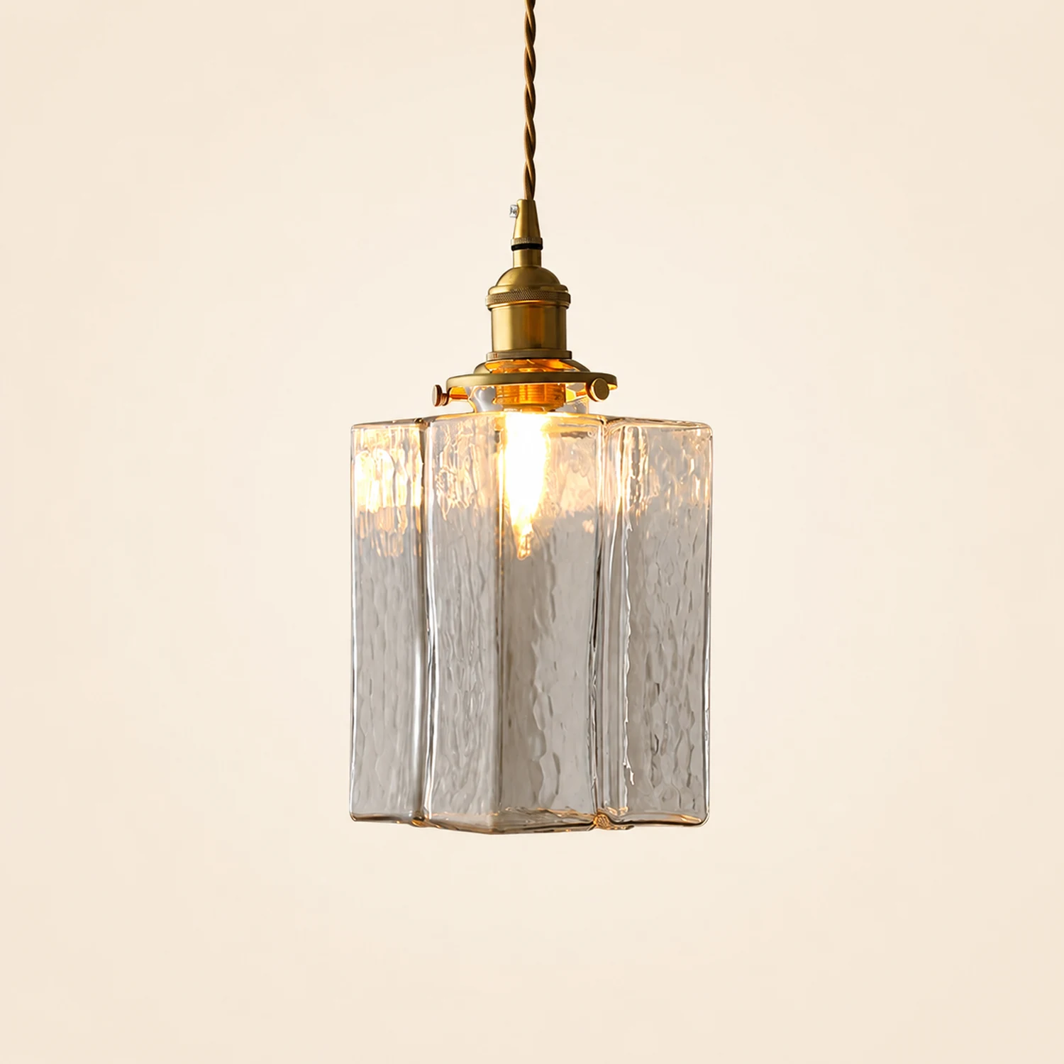 Jewel Glass Brass Pendant Light - Lumpaz