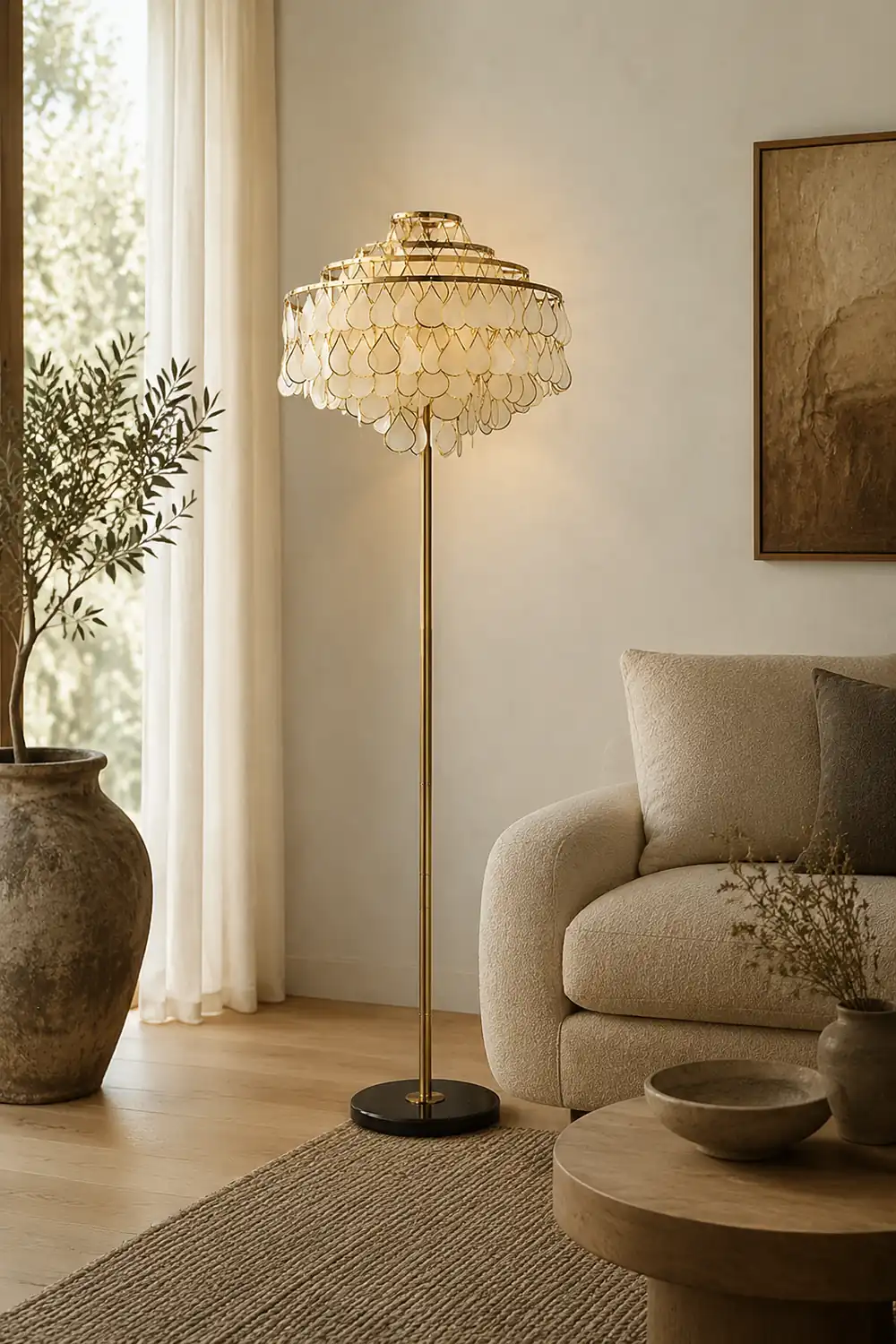 Vivant Shell Floor Lamp - Lumpaz