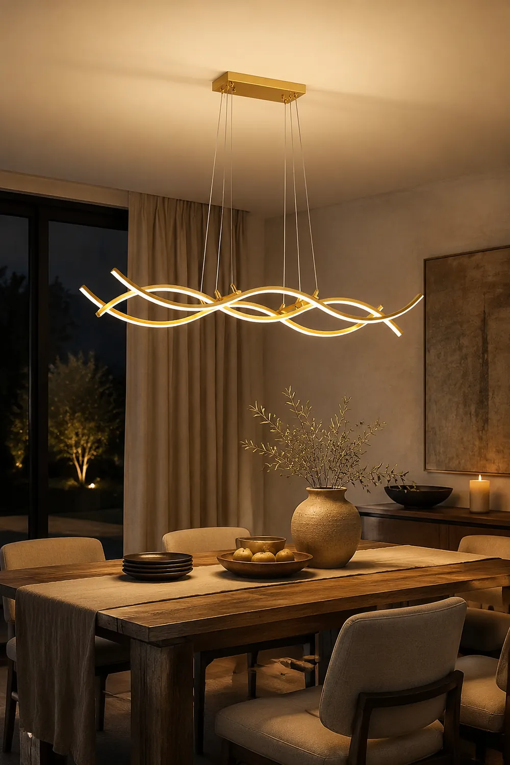 Wave Island Chandelier - Lumpaz