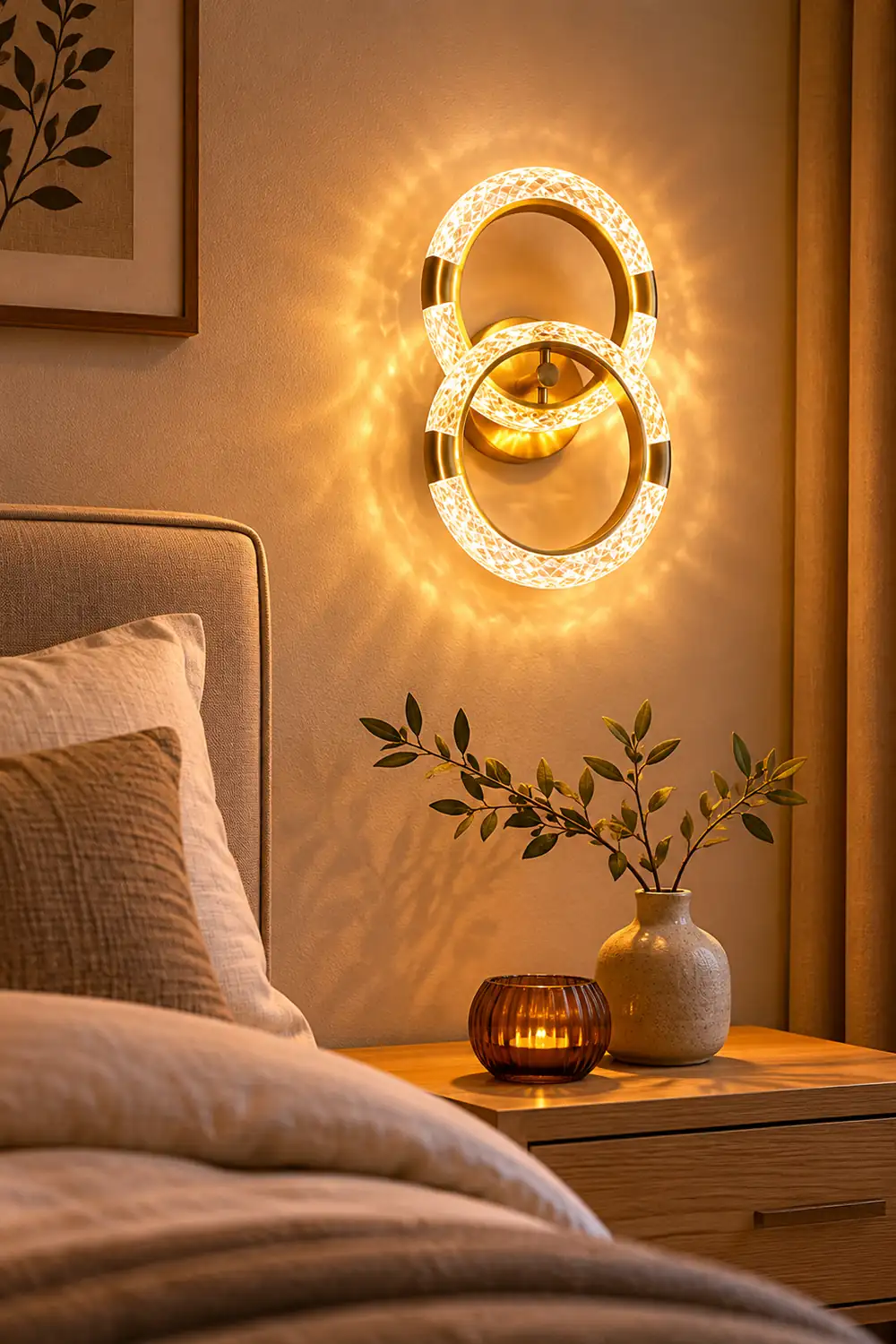 Crystal LED Round Wall Lamp - Lumpaz