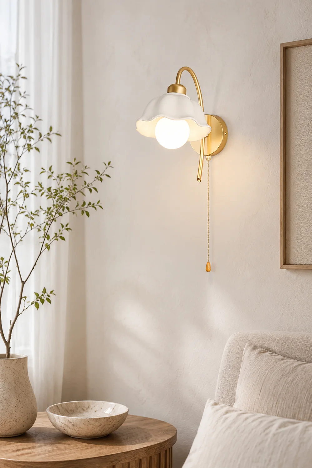 Flower Ceramic Wall Lamp - Lumpaz
