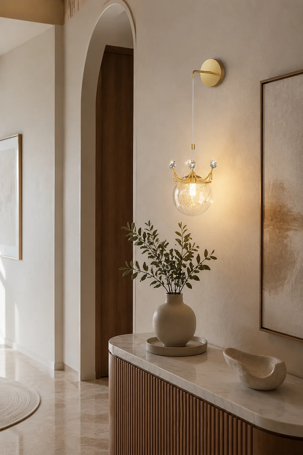 Gypsophila Crown Wall Lamp - Lumpaz