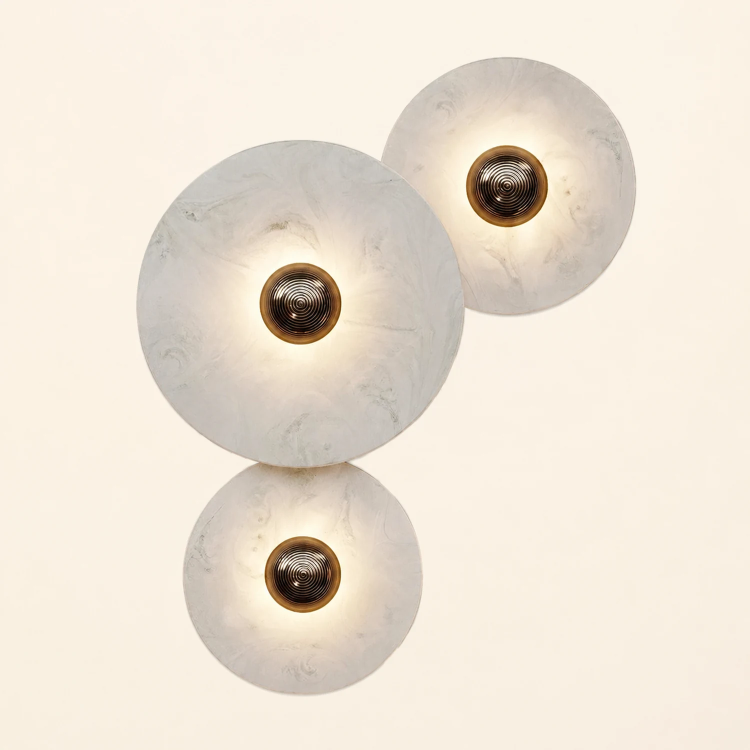 Round Alabaster Combination Wall Lamp - Lumpaz