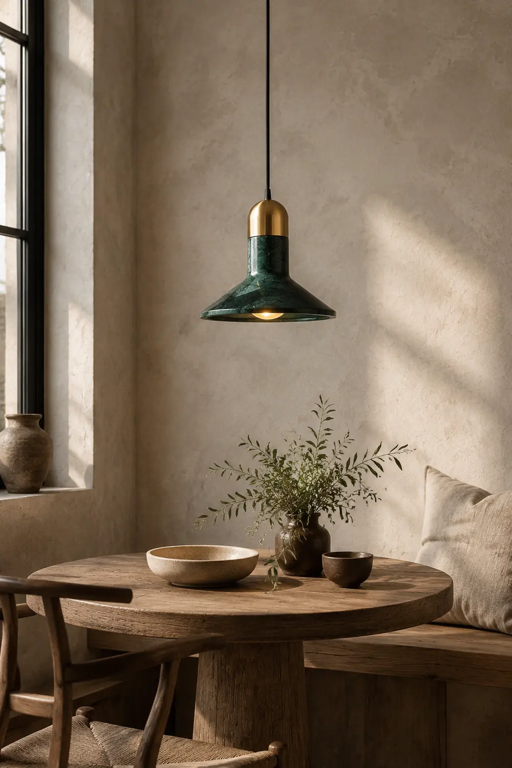 Cone Marble Pendant Light - Lumpaz