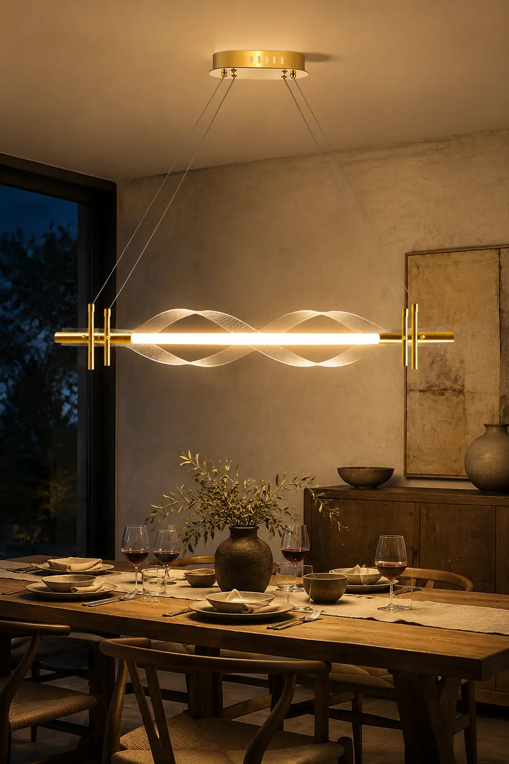 Morae Acrylic Chandelier - Lumpaz