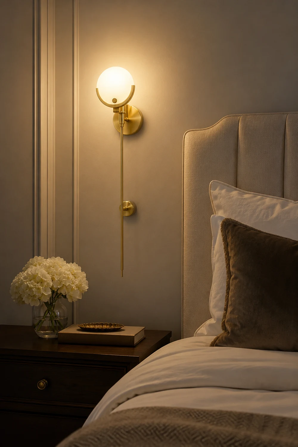Ava Brass Wall Lamp - Lumpaz