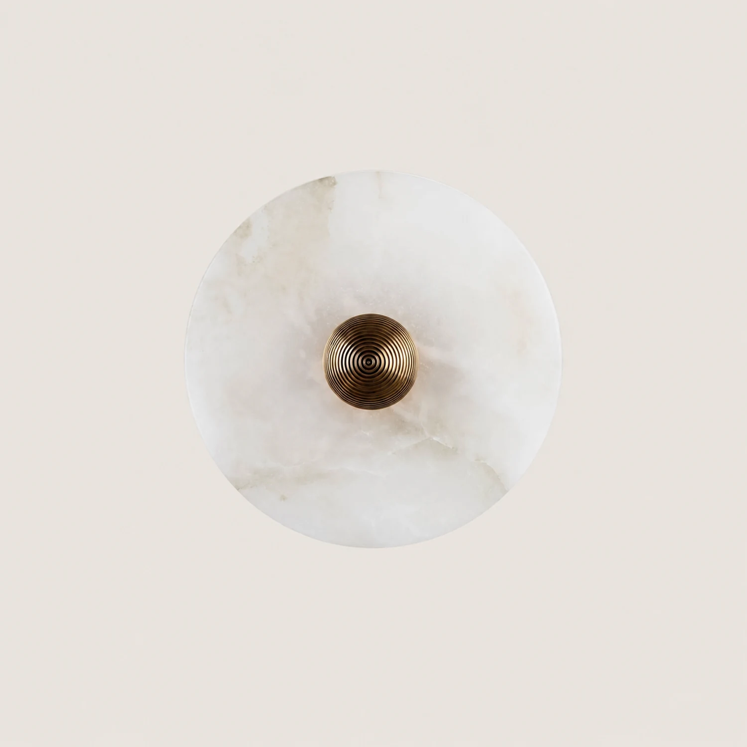 Round Alabaster Wall Lamp - Lumpaz