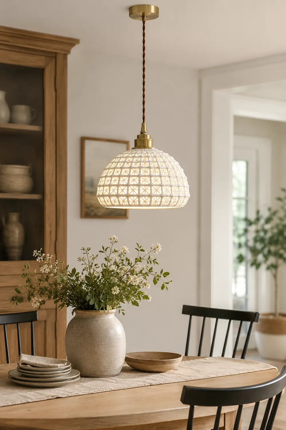 Modern Ceramic Pendant Light - Lumpaz