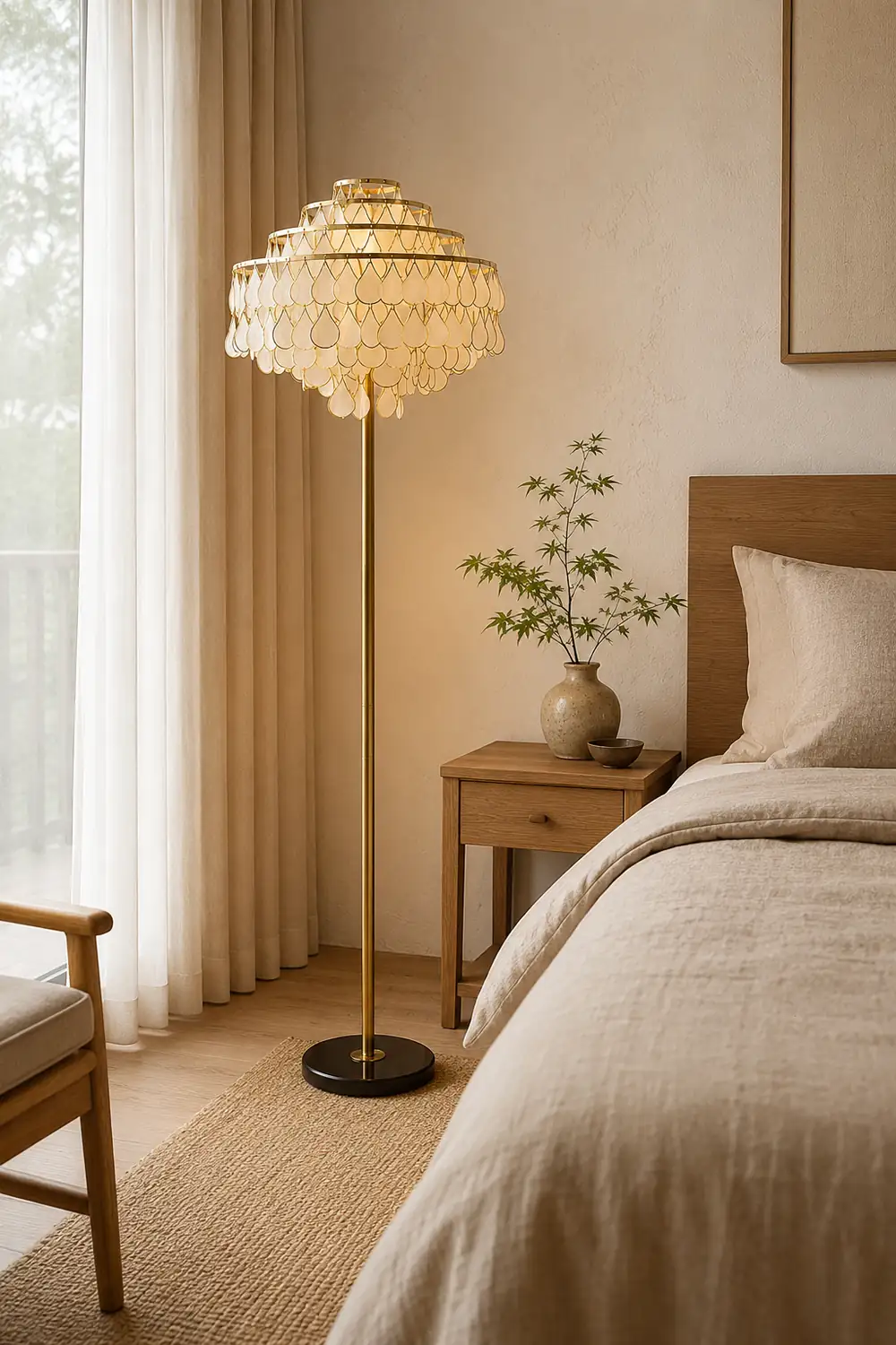 Vivant Shell Floor Lamp - Lumpaz