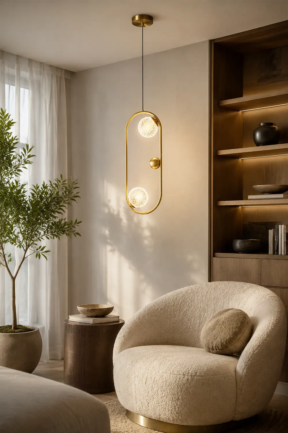 Jupiter Brass Pendant Lamp - Lumpaz