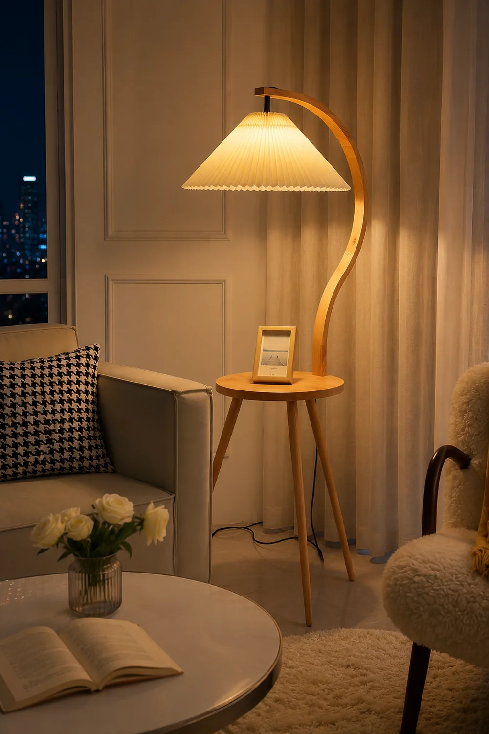 Caprani Tray Floor Lamp - Lumpaz