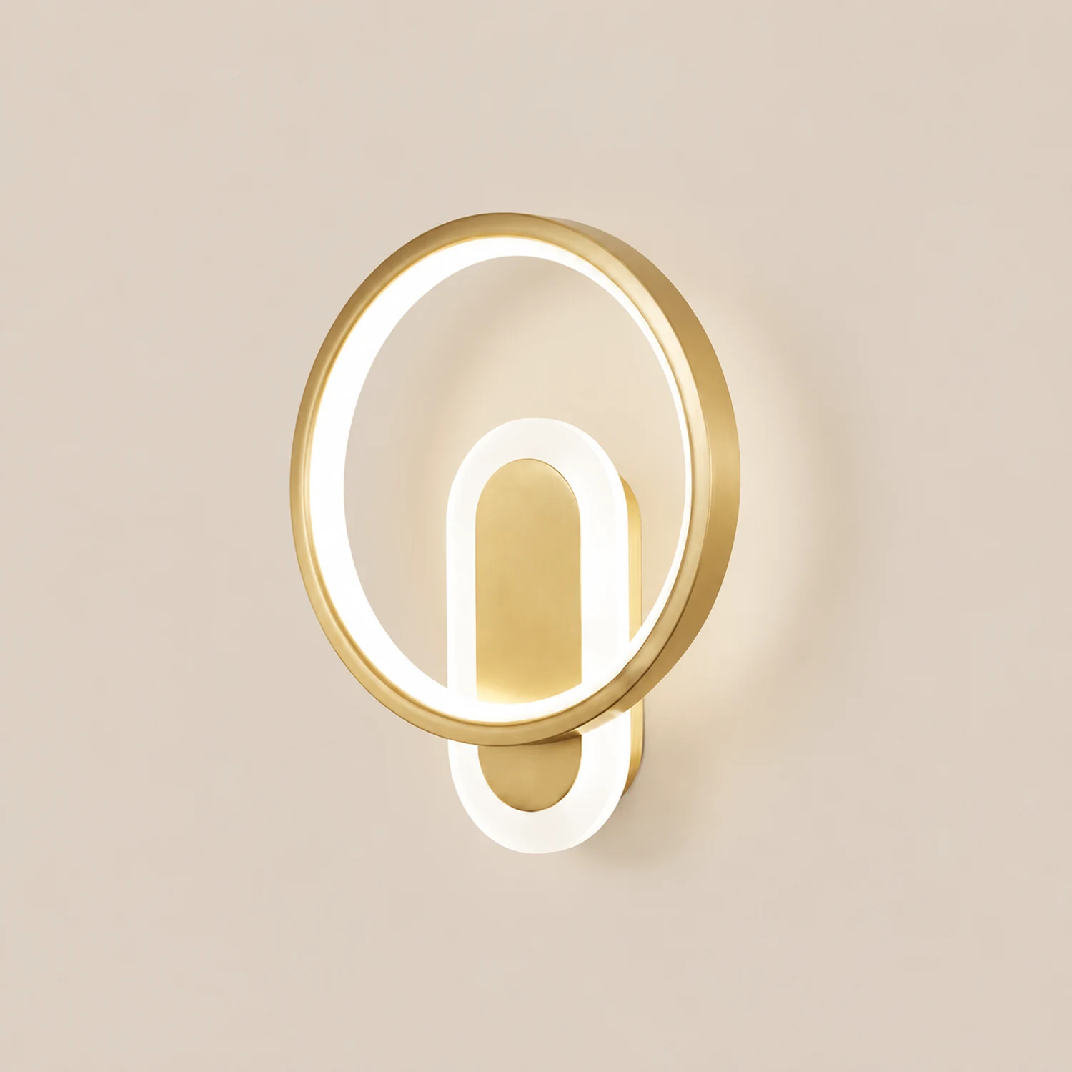 Round Brass Wall Lamp - Lumpaz