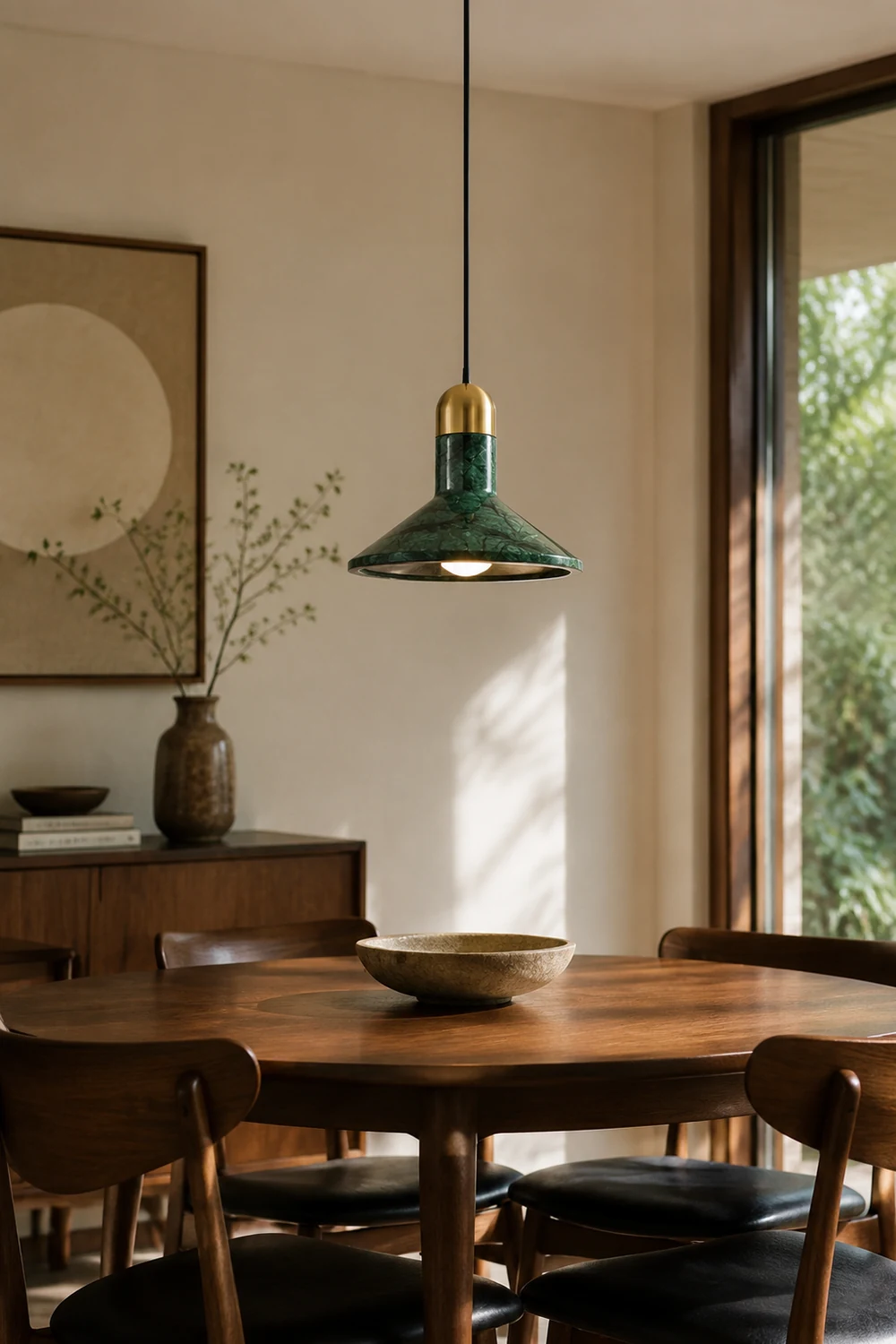Cone Marble Pendant Light - Lumpaz