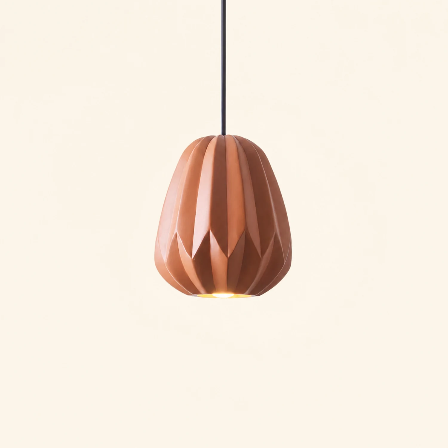 Papaya Resin Pendant Lamp - Lumpaz
