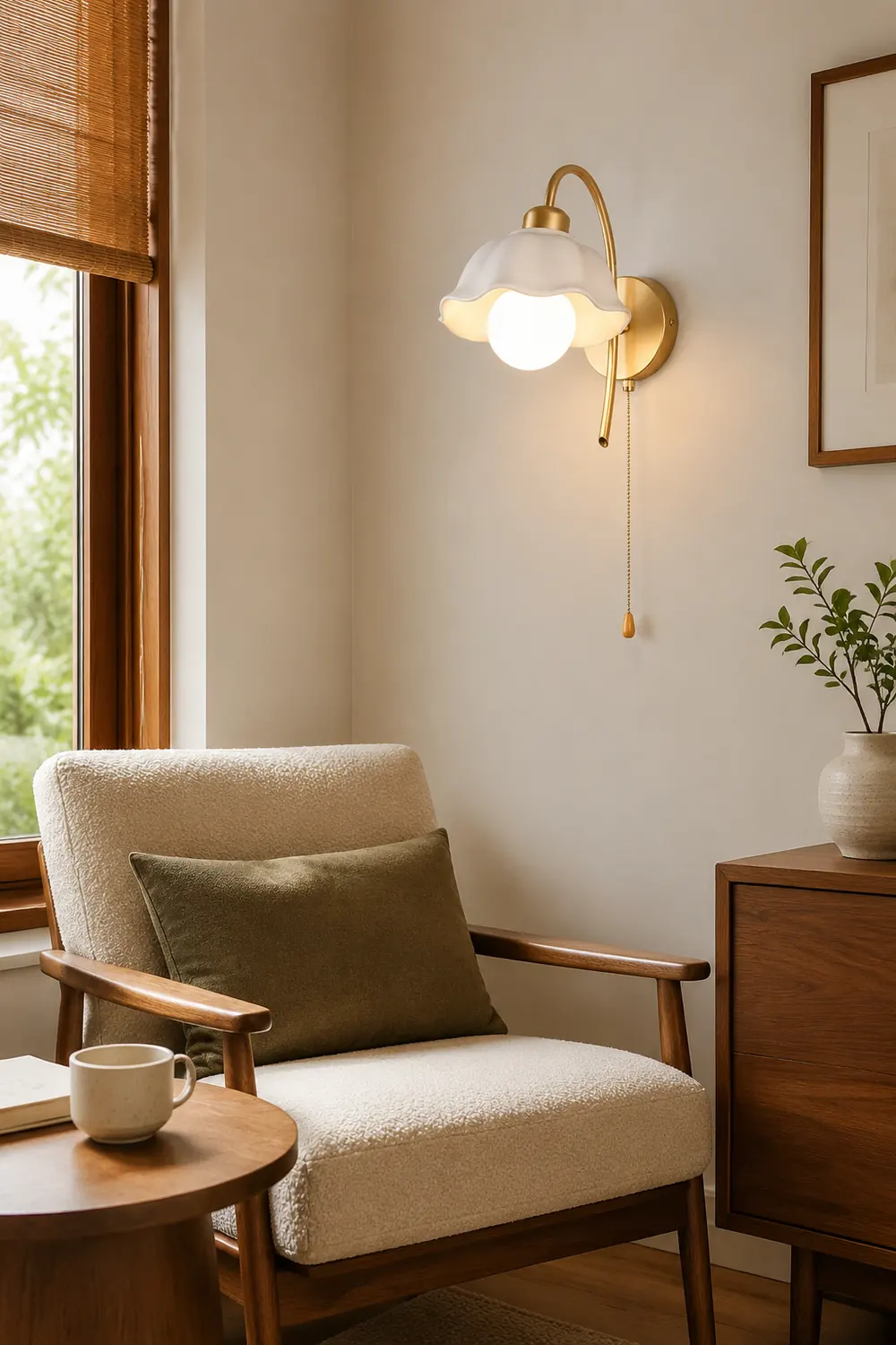 Flower Ceramic Wall Lamp - Lumpaz