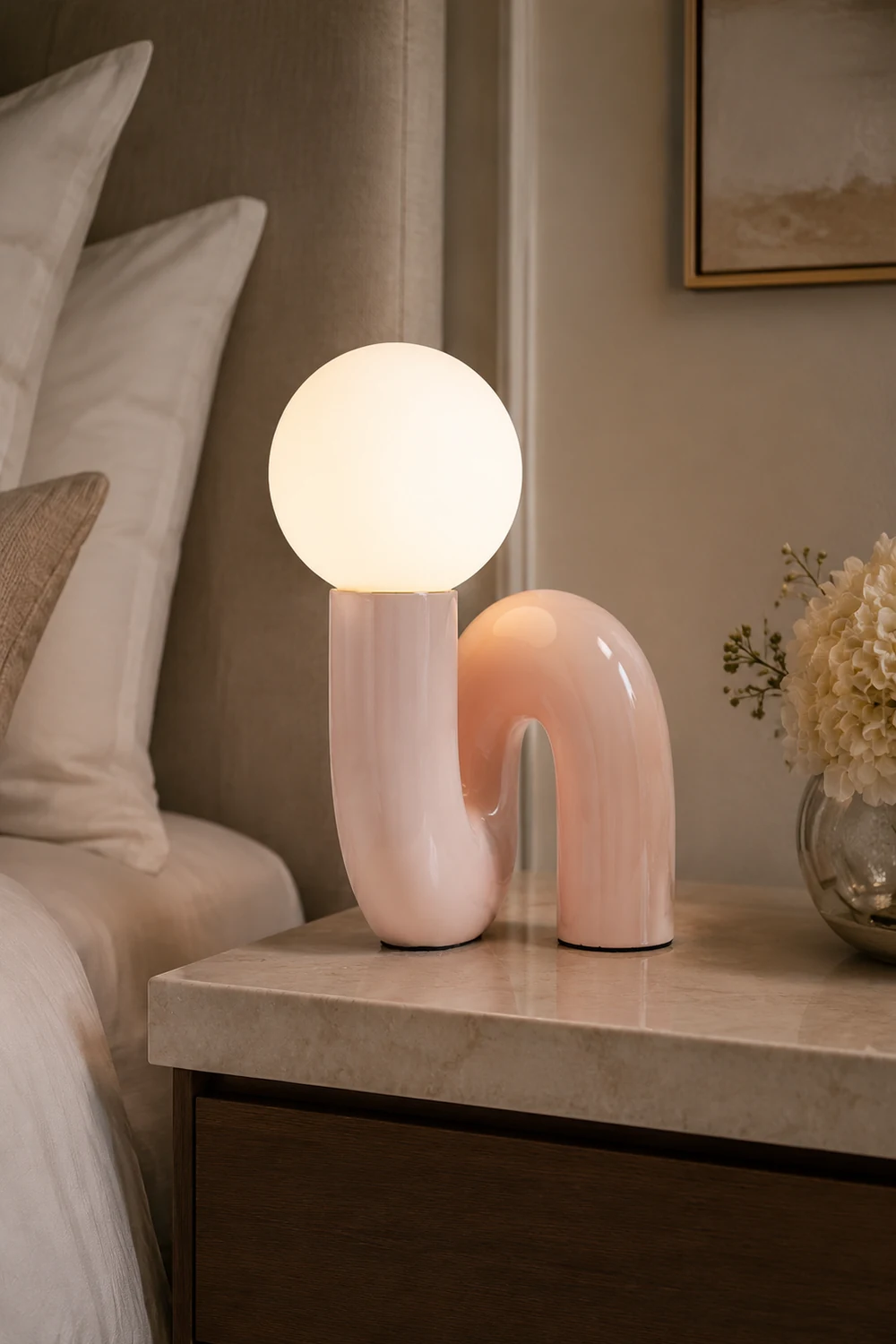 Spiral Glass Table Lamp - Lumpaz