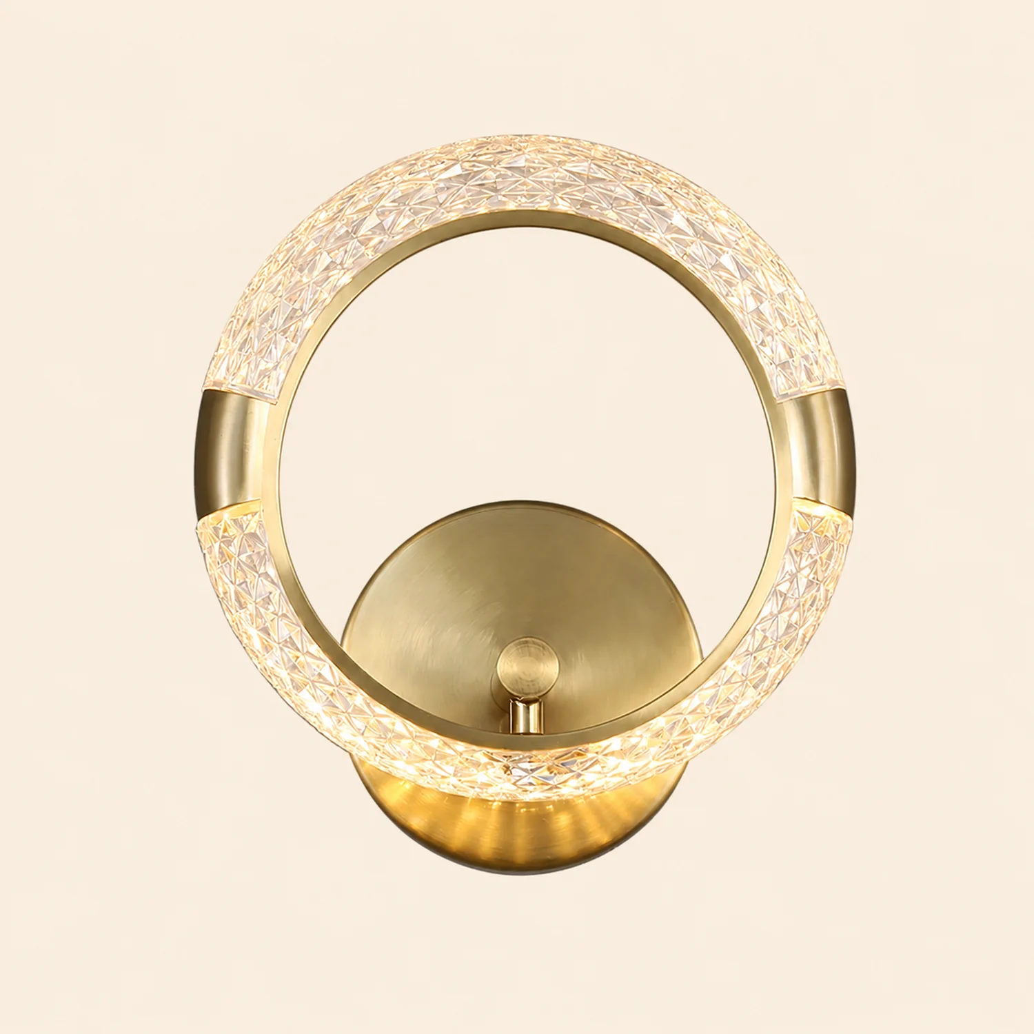 Crystal LED Round Wall Lamp - Lumpaz