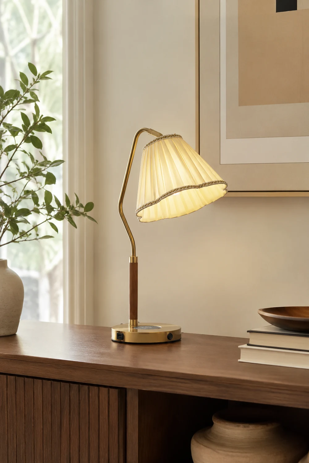 Florentine Fabric Table Lamp - Lumpaz