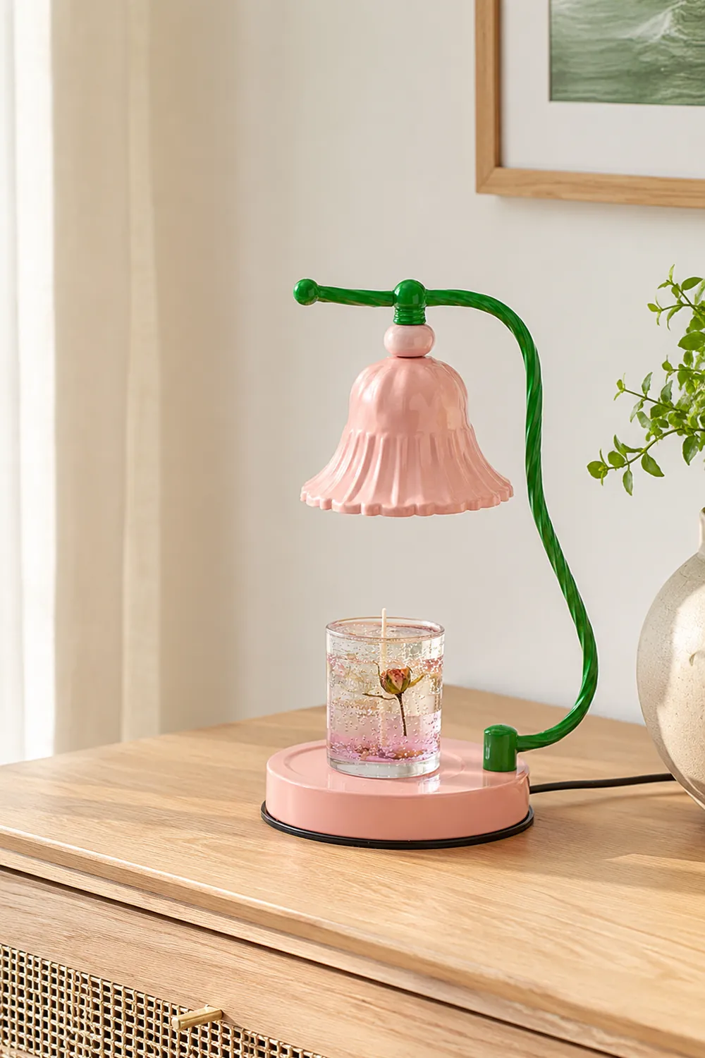 Pink Candle Table Lamp - Lumpaz