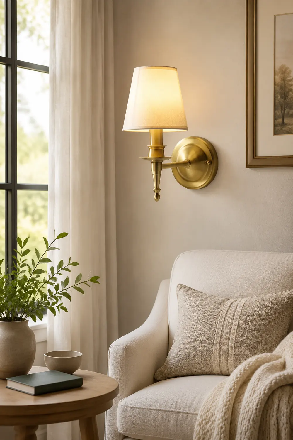 Antique Brass Wall Lamp - Lumpaz