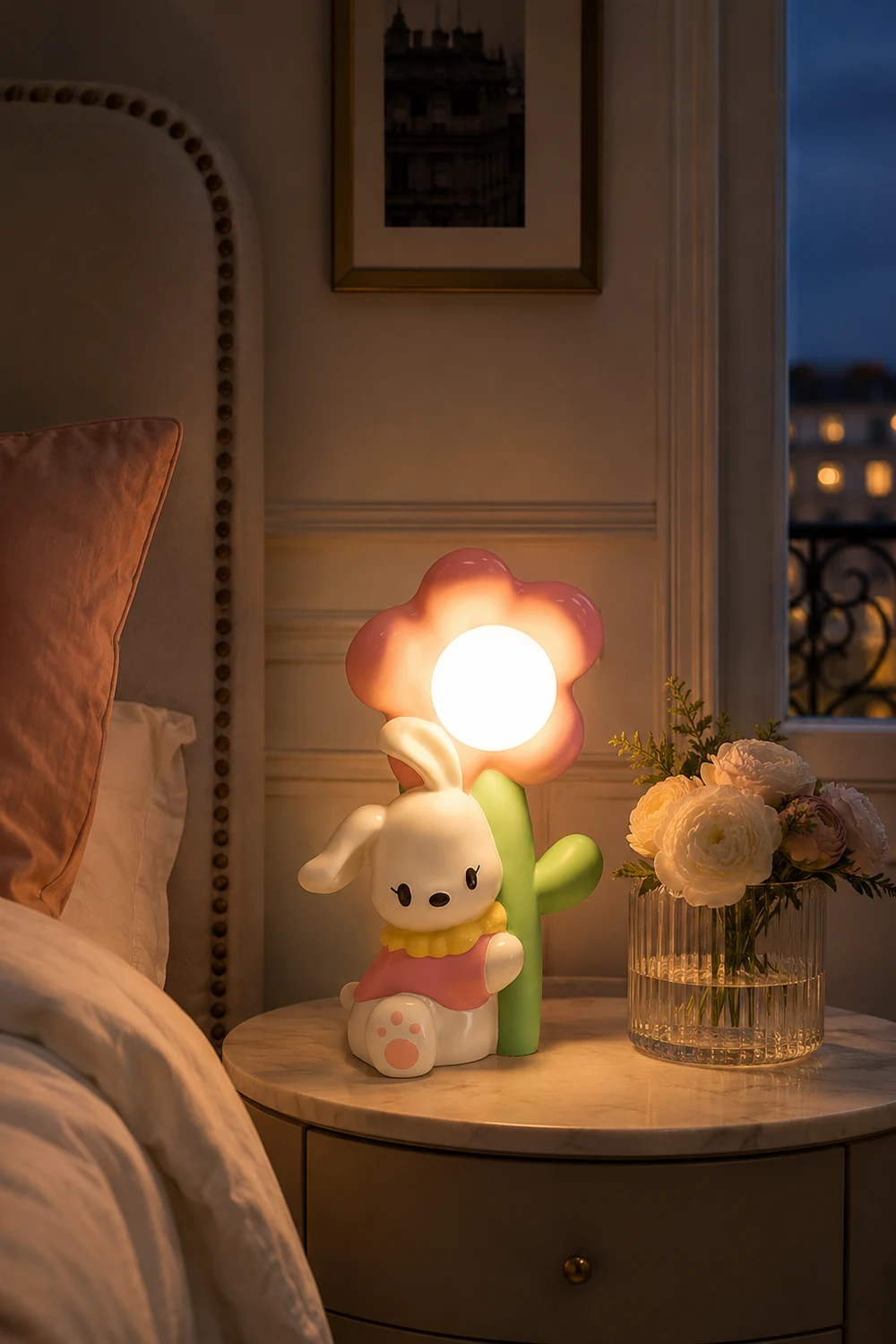 Bunny Flower Table Lamp - Lumpaz