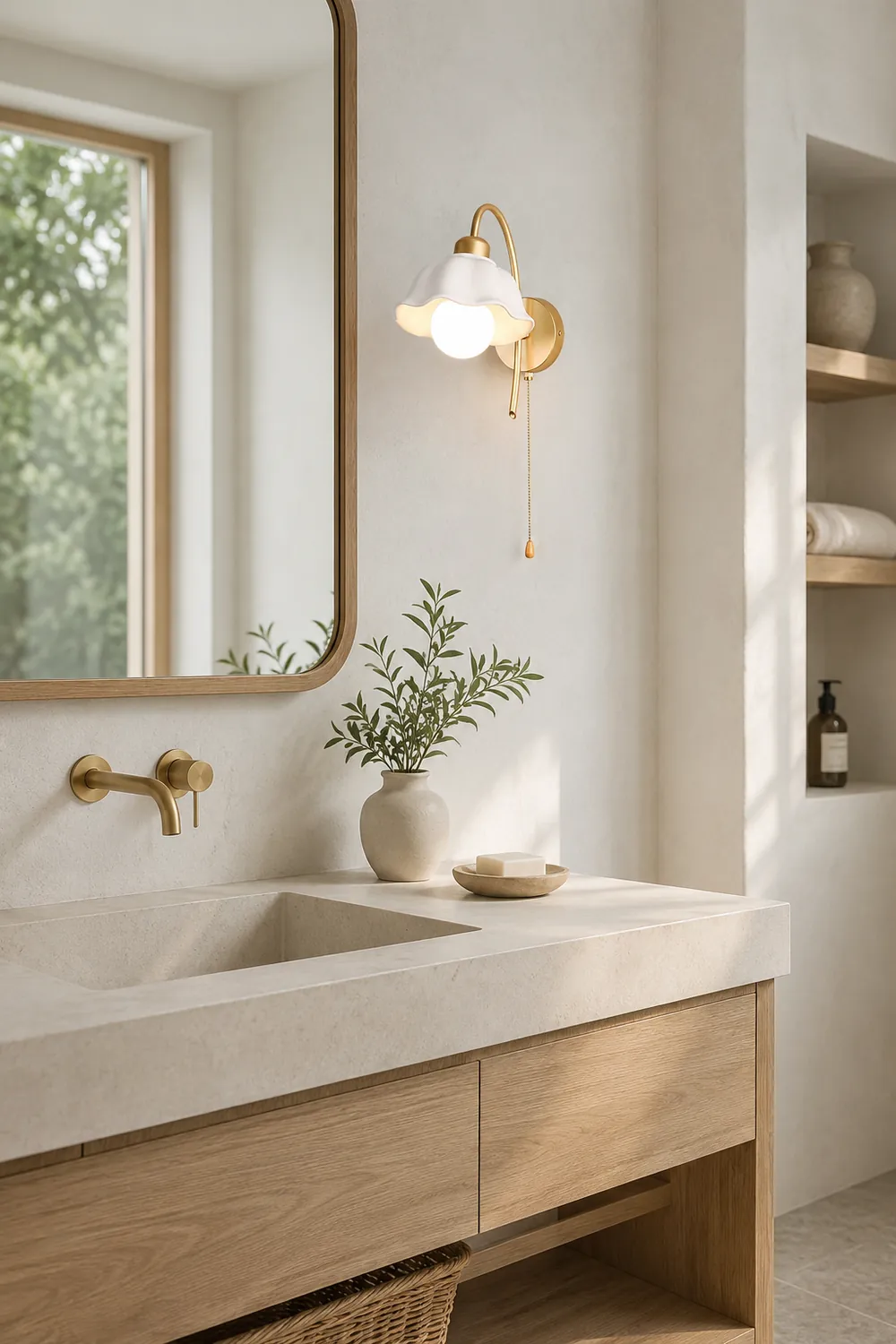 Flower Ceramic Wall Lamp - Lumpaz