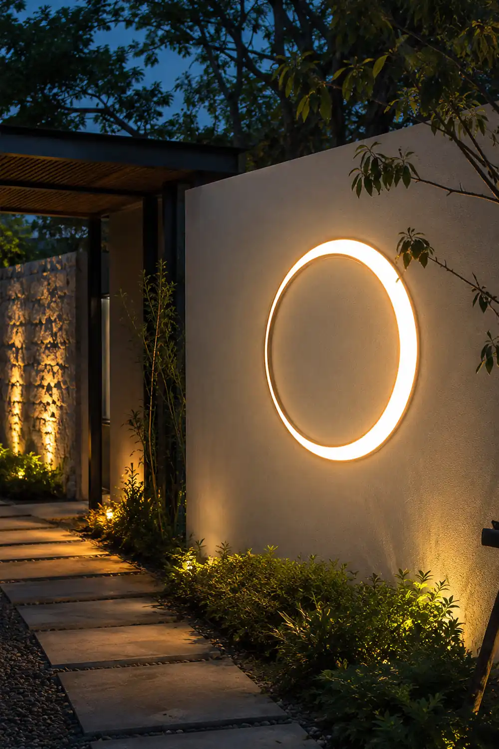 Moon Outdoor Wall Lamp - Lumpaz