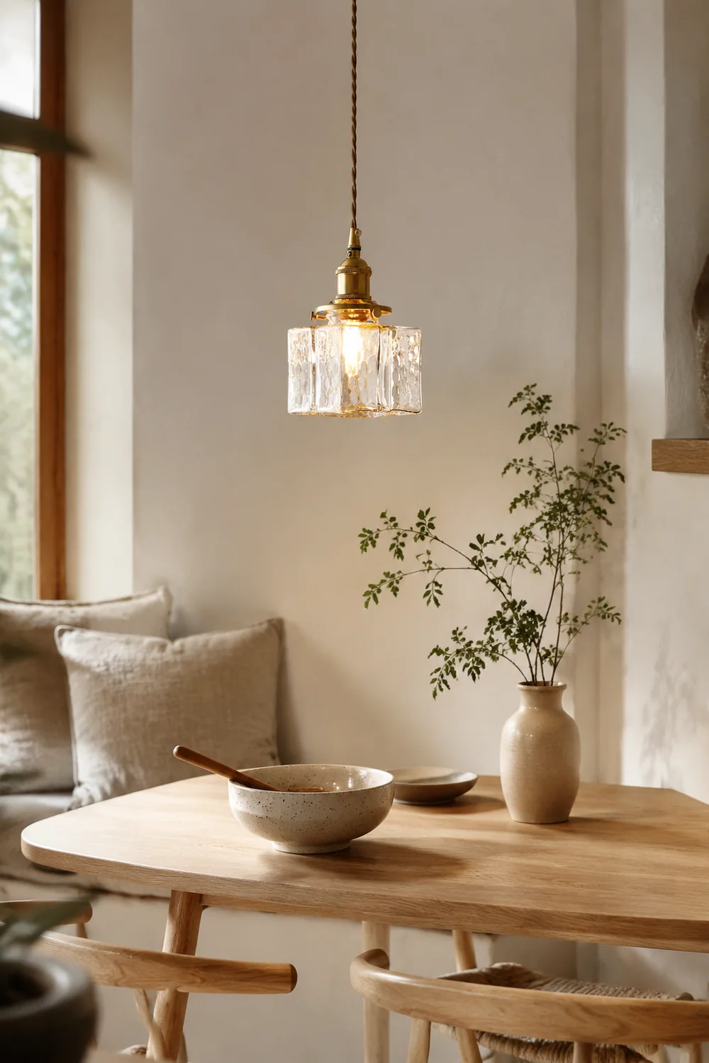 Jewel Glass Brass Pendant Light - Lumpaz