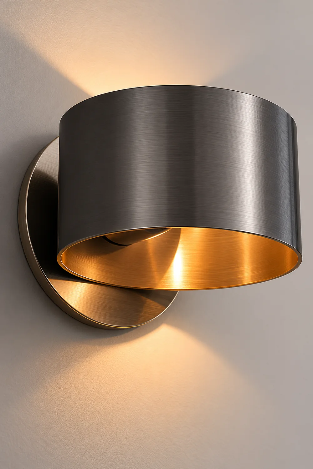 Brass Drum Wall Lamp - Lumpaz