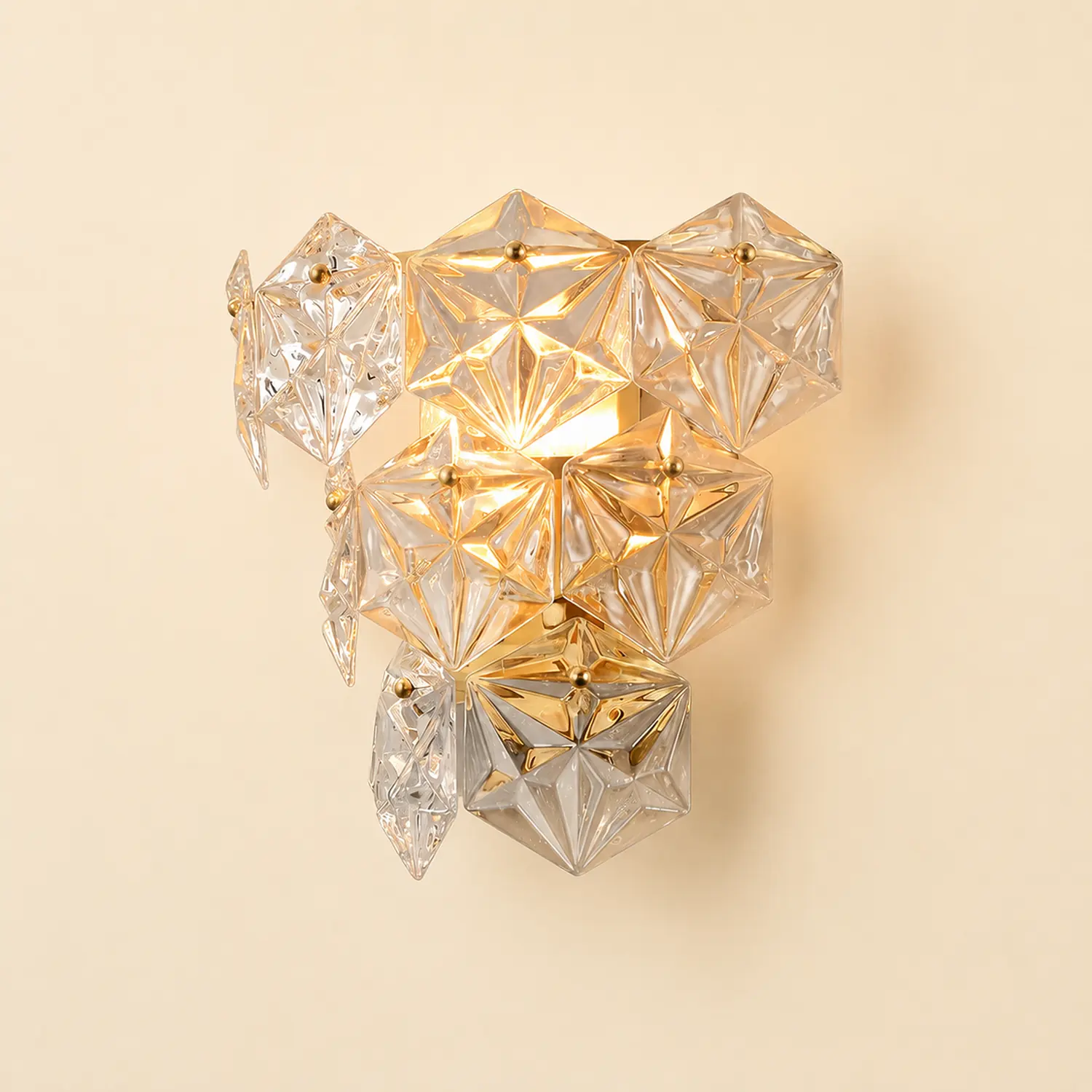 Snowflake Glass Wall Lamp - Lumpaz