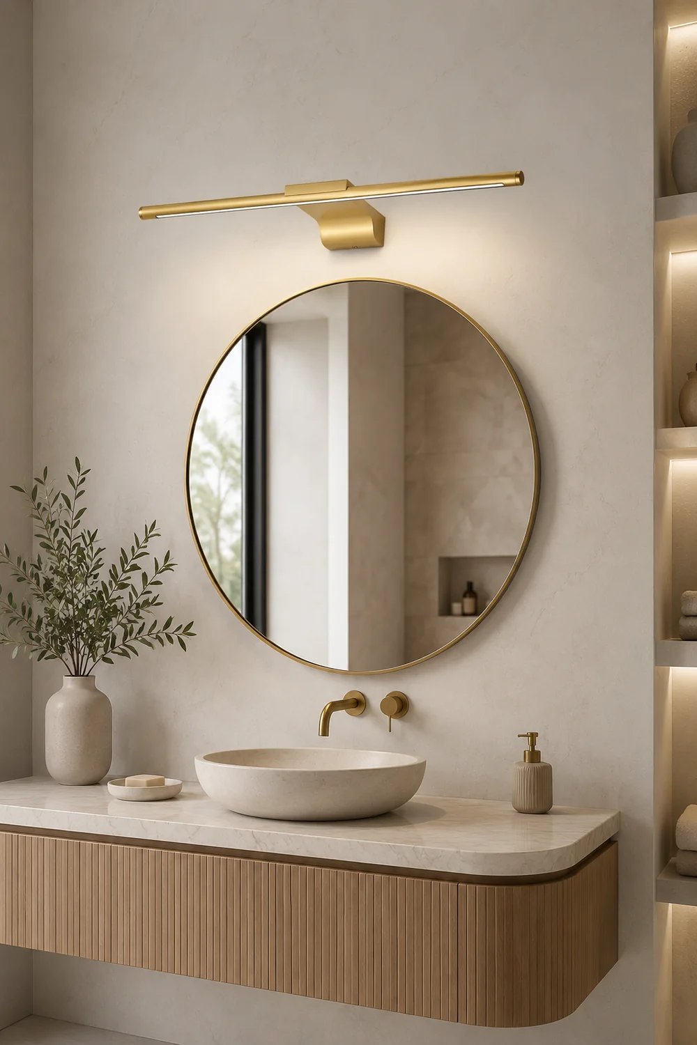Metallic Streamlined Wall Lamp - Lumpaz