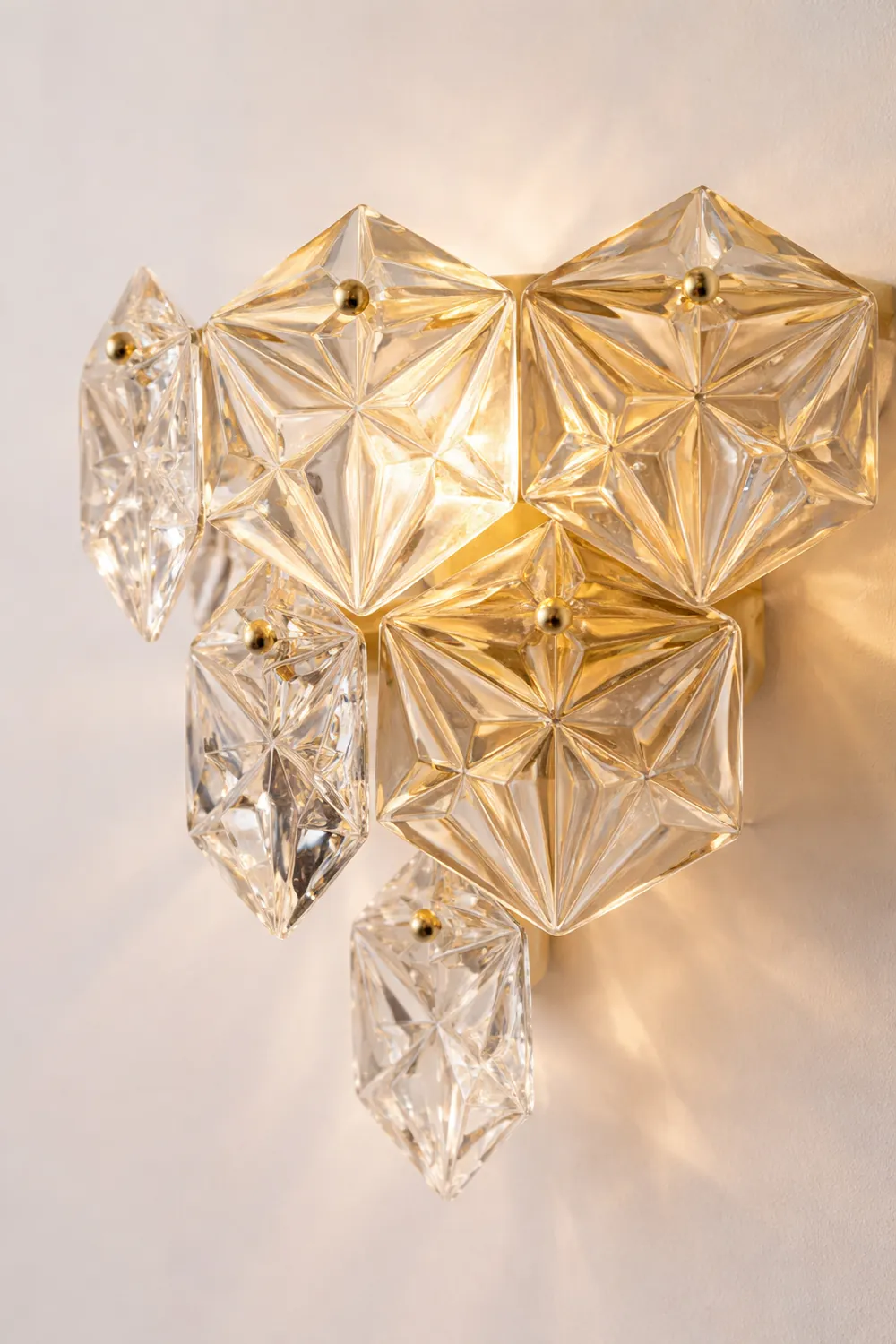 Snowflake Glass Wall Lamp - Lumpaz