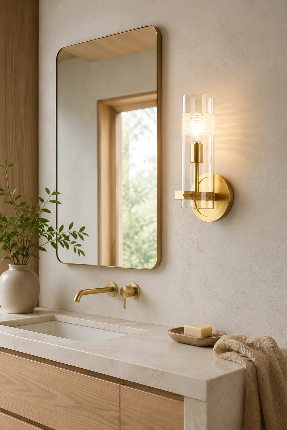 Glass Candlestick Wall Lamp - Lumpaz