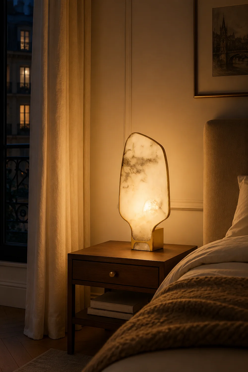 Andrea Alabaster Table Lamp - Lumpaz