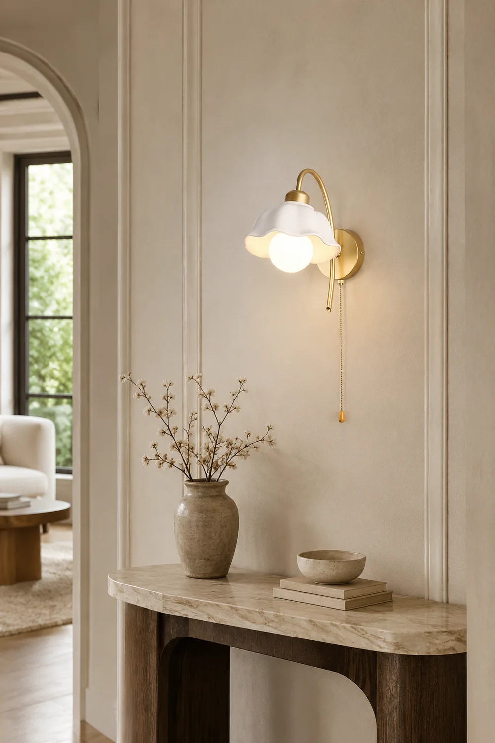 Flower Ceramic Wall Lamp - Lumpaz