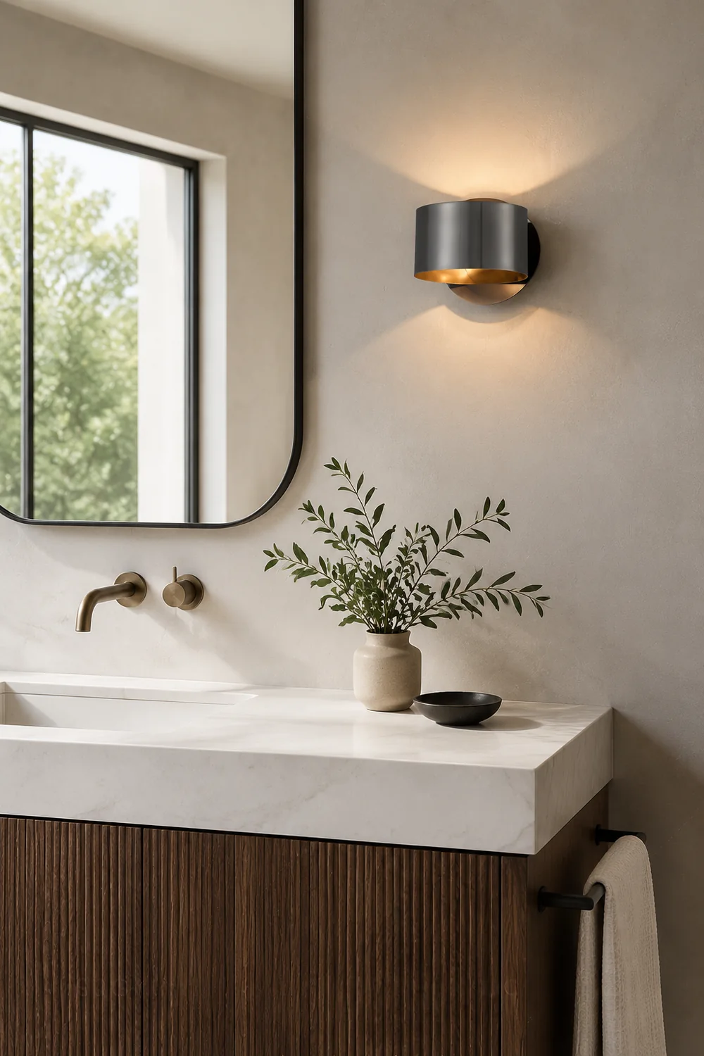Brass Drum Wall Lamp - Lumpaz