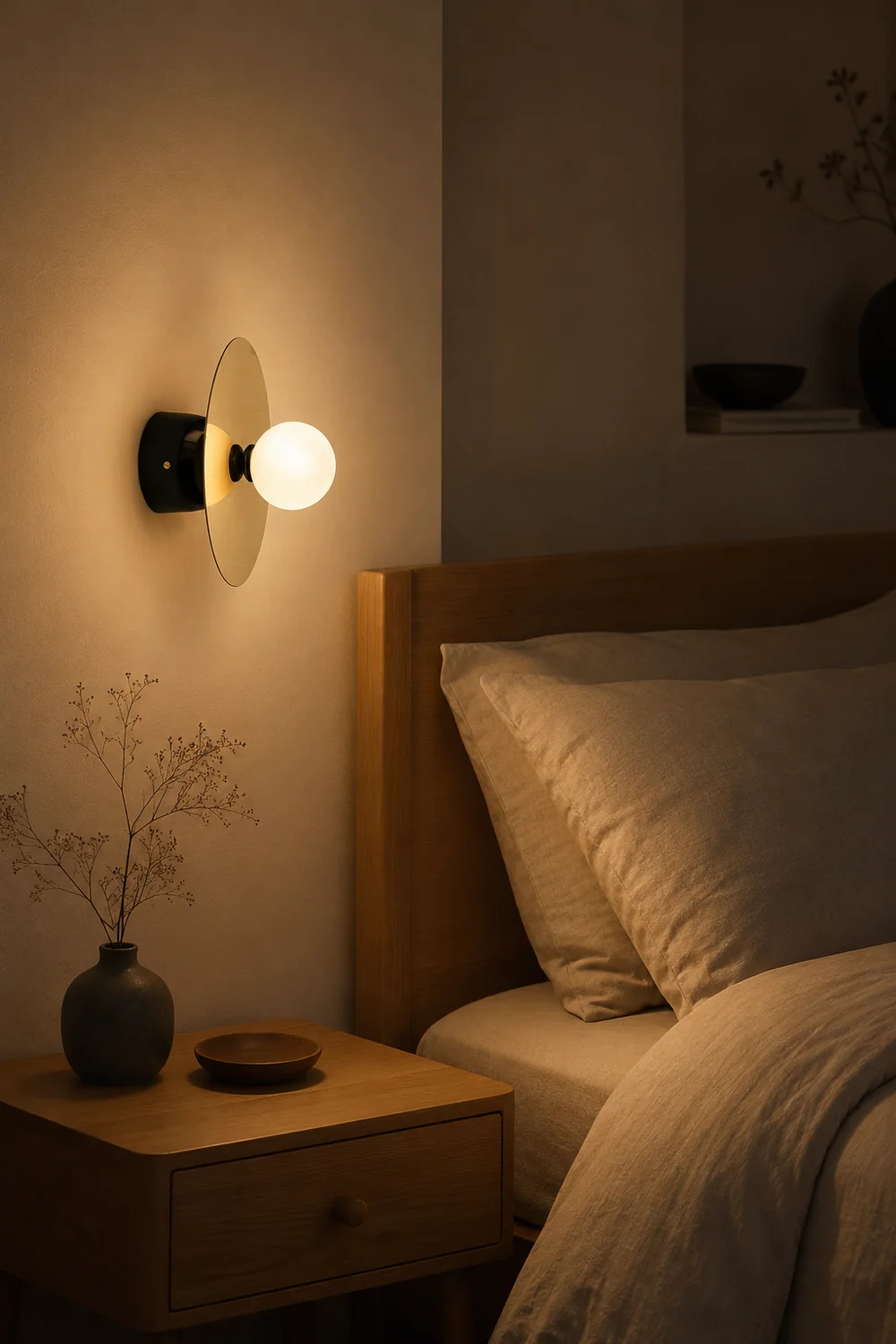 Disc And Sphere Wall Lamp - Lumpaz