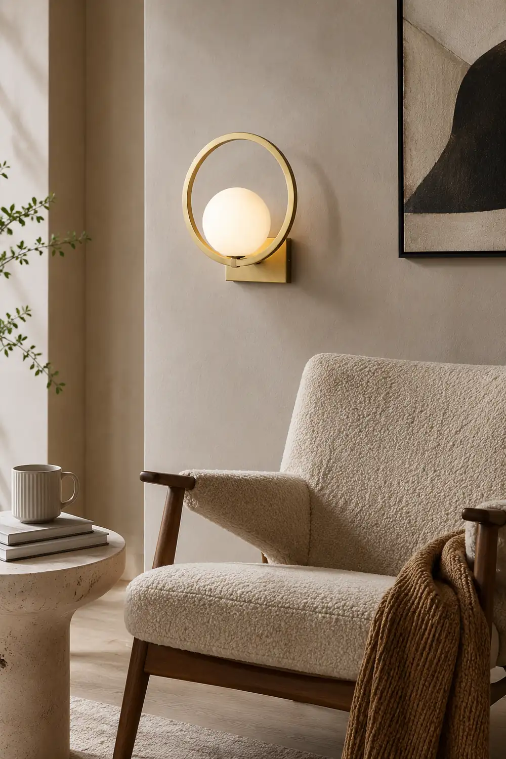 Lunar Brass Wall Lamp - Lumpaz