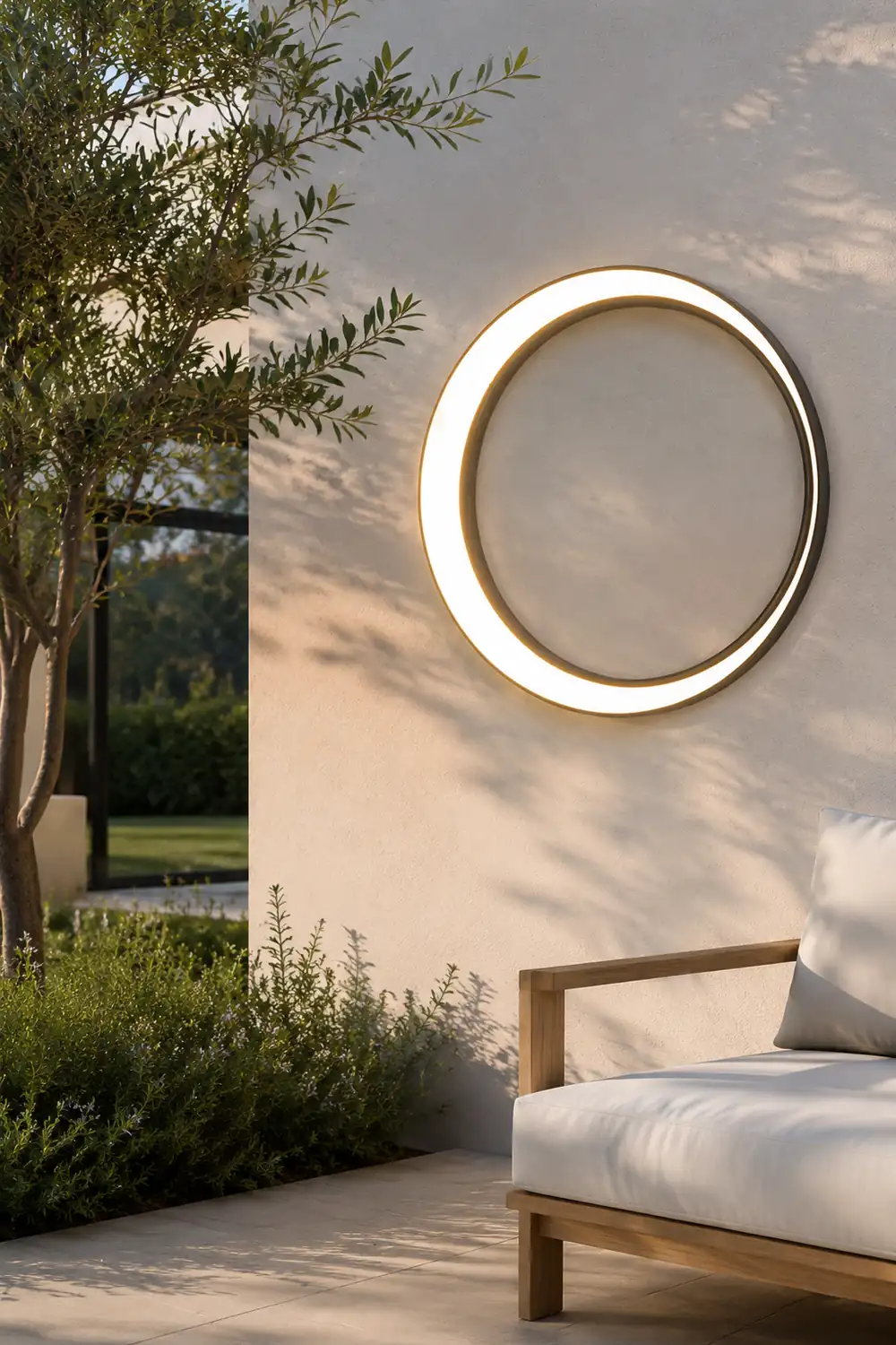 Moon Outdoor Wall Lamp - Lumpaz