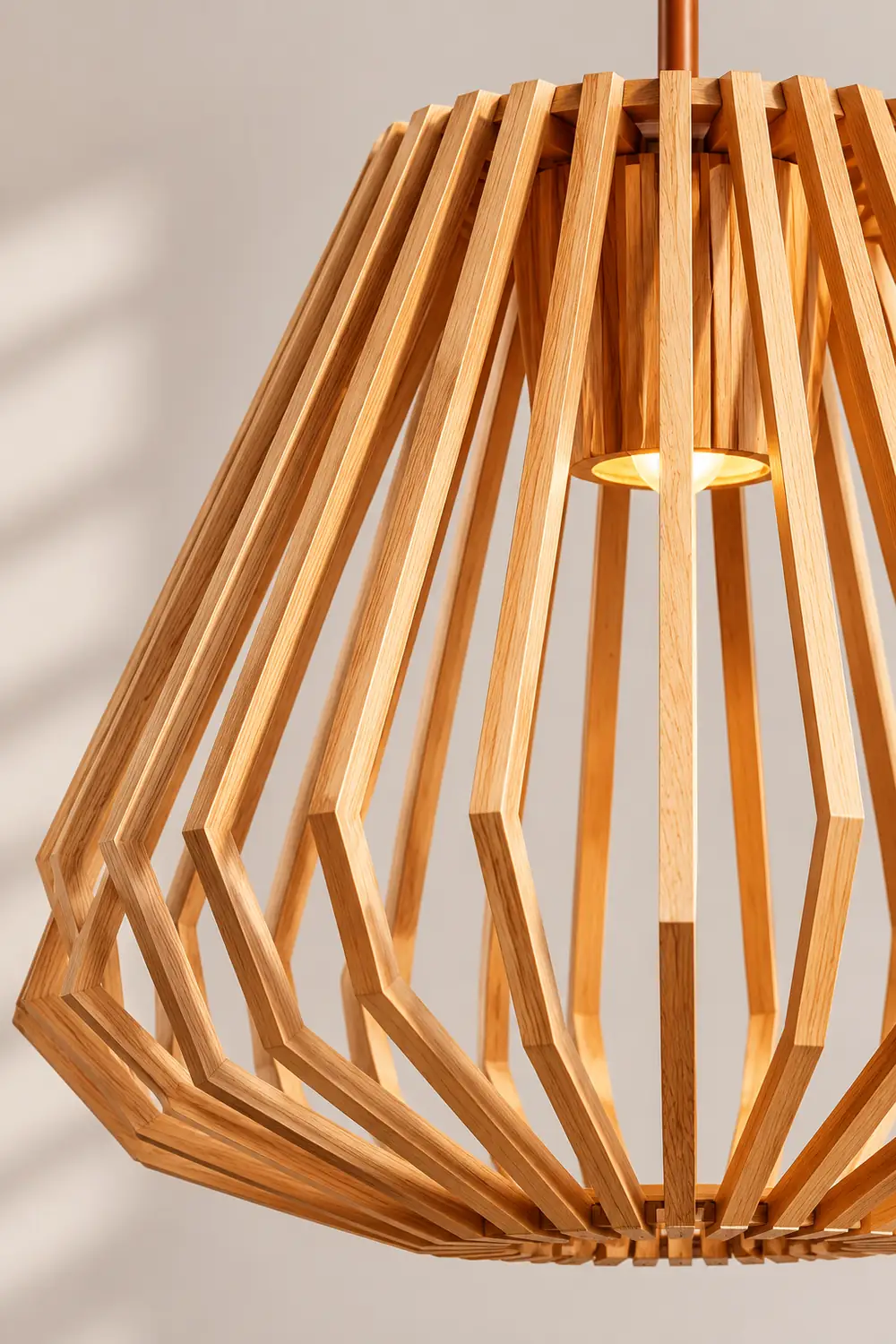 Wood Cage Pendant Lamp - Lumpaz