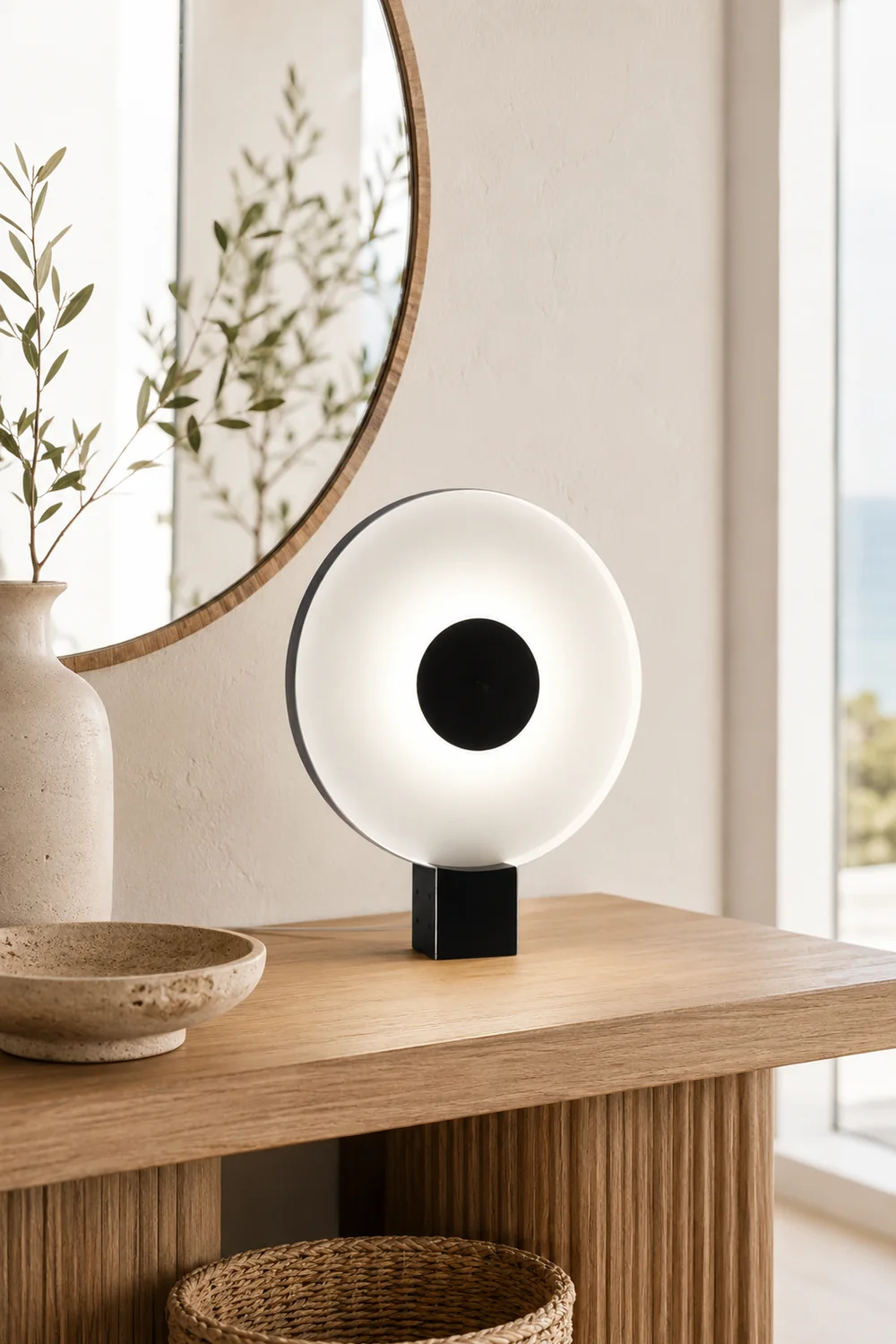 Round Flying Saucer Table Lamp - Lumpaz