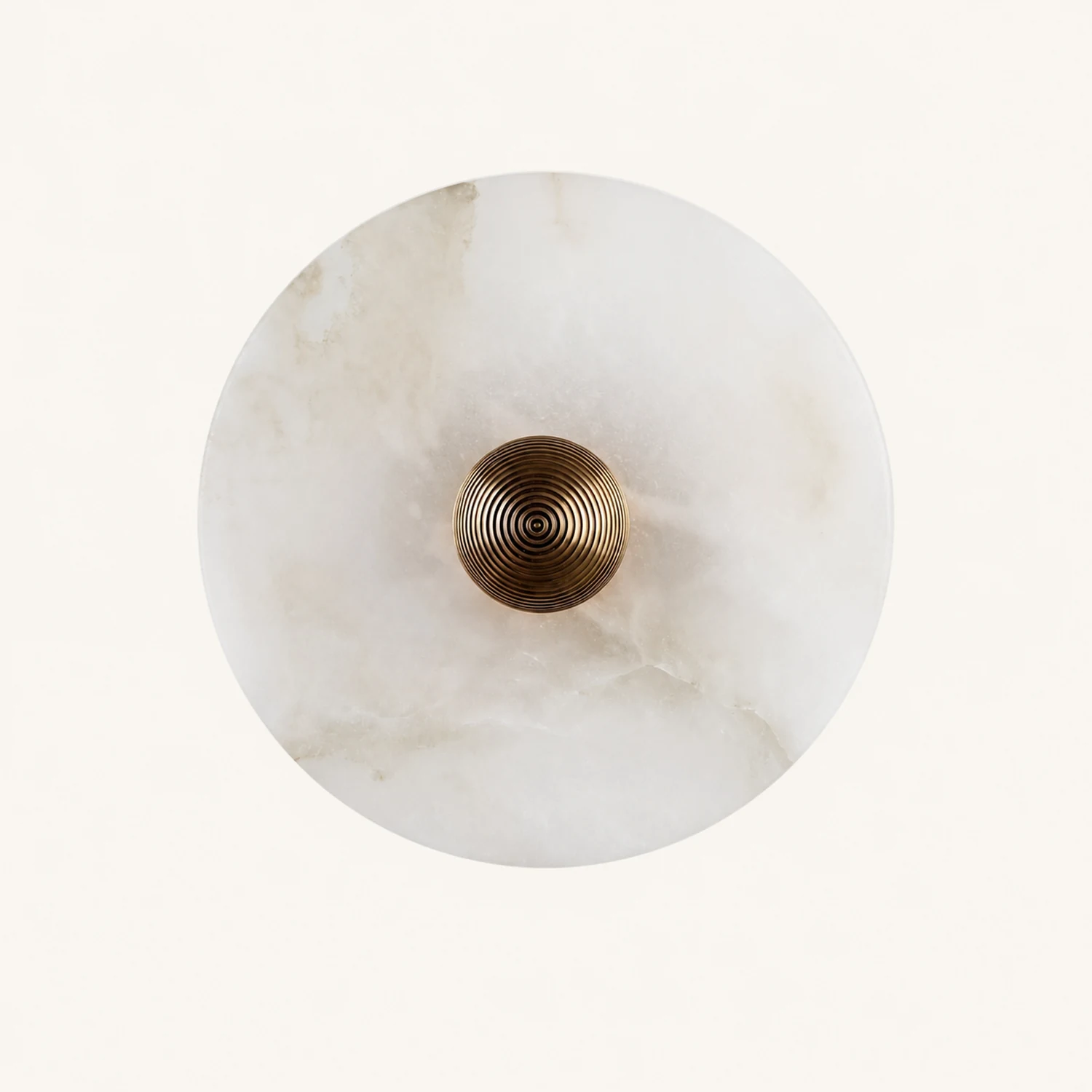 Round Alabaster Wall Lamp - Lumpaz