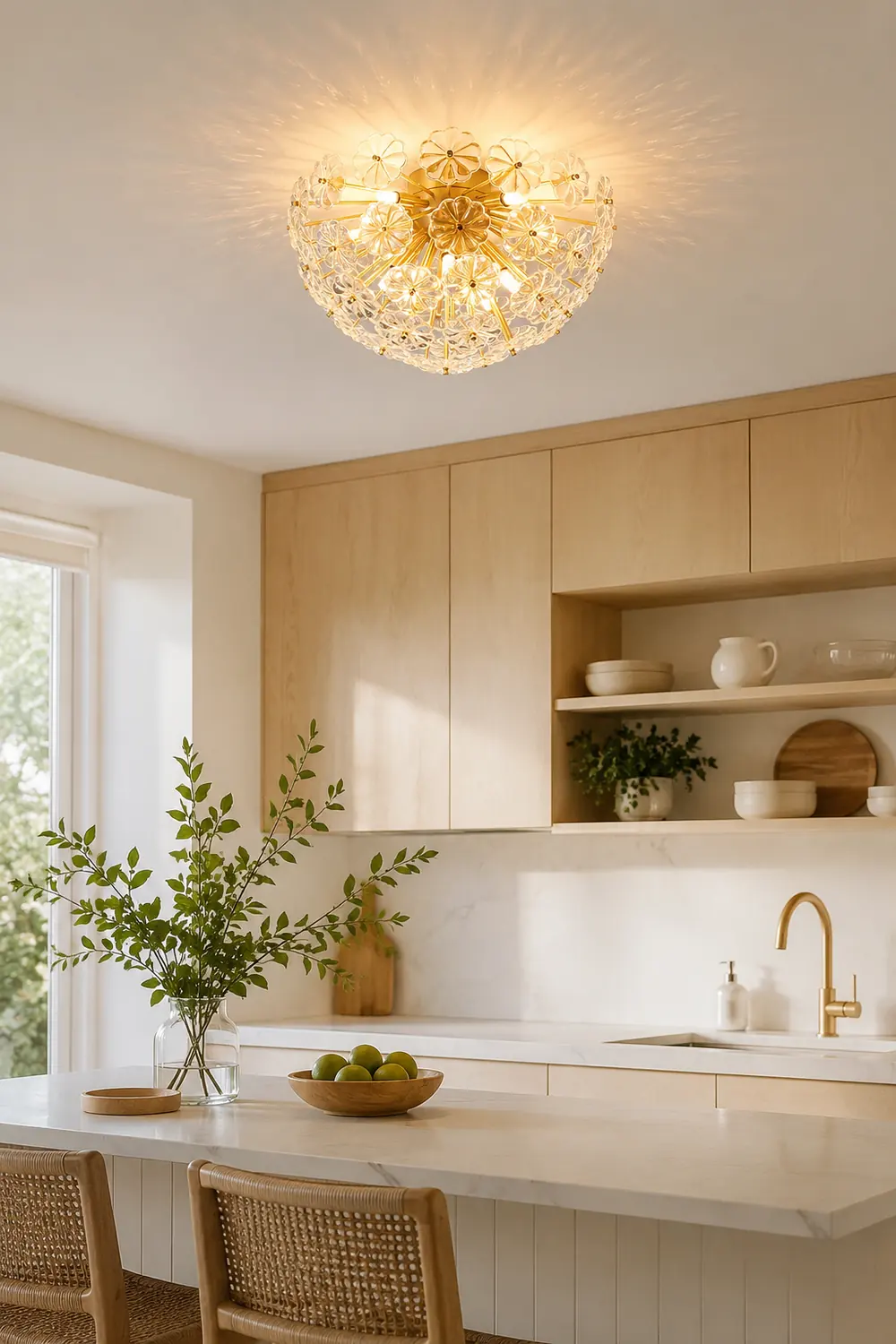 Lamina Crystal Ceiling Light - Lumpaz