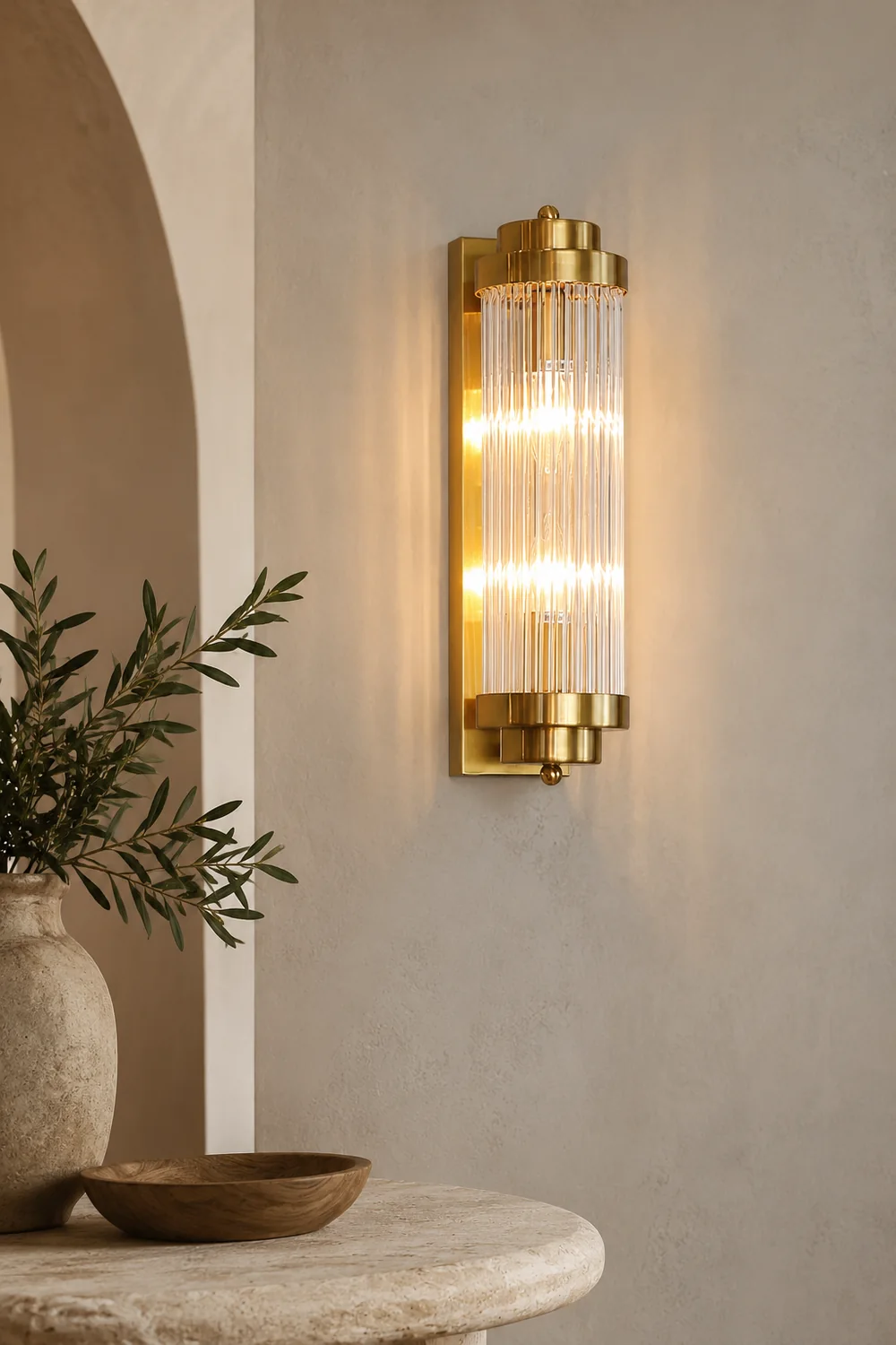 Pillar Offset Wall Lamp - Lumpaz