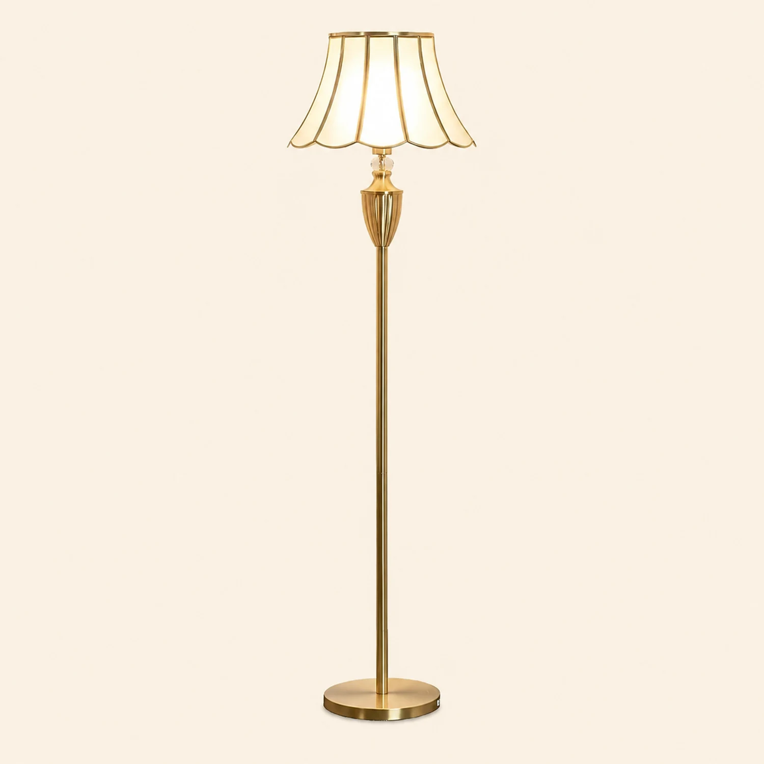Kristall Brass Floor Lamp - Lumpaz