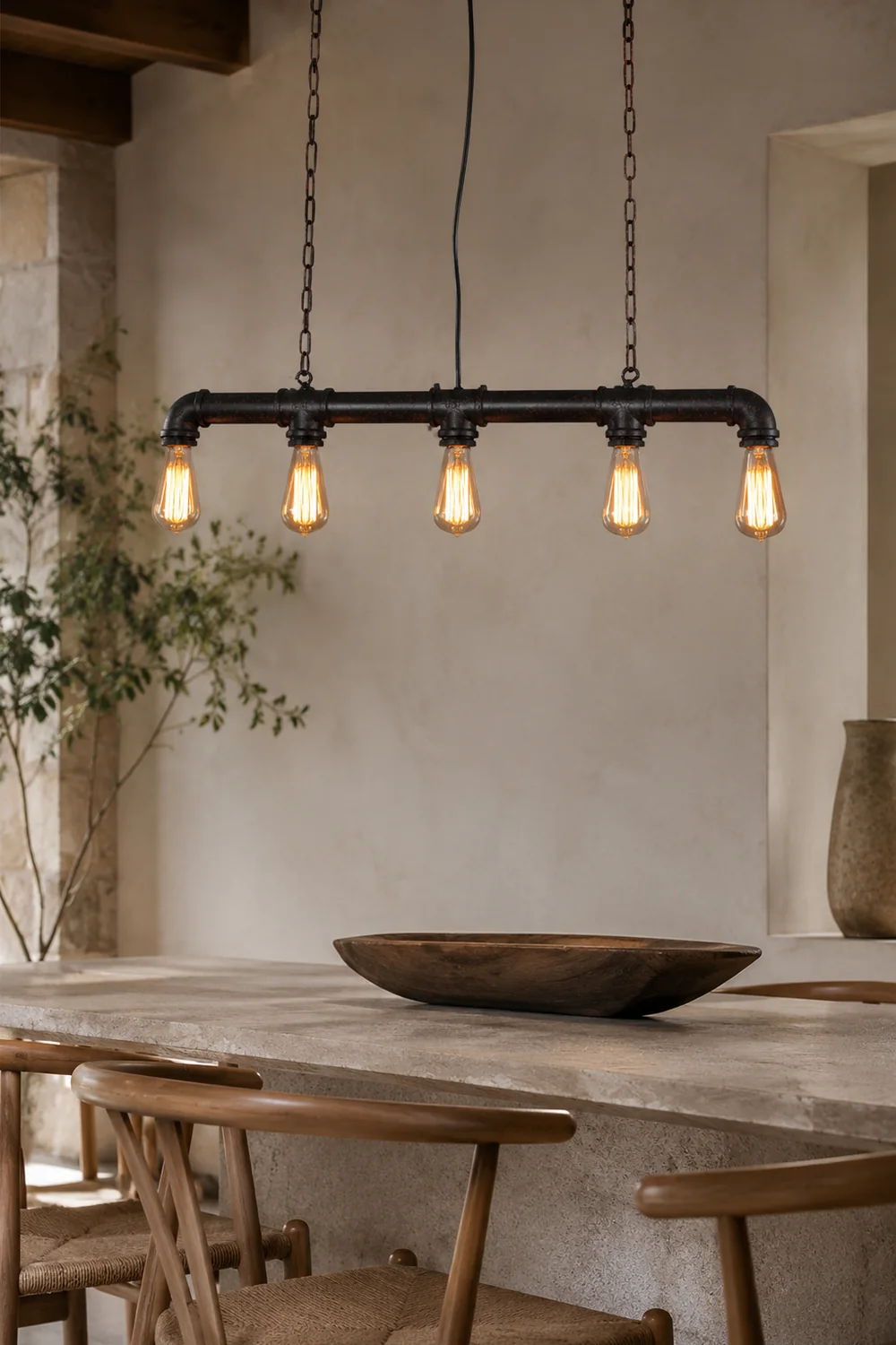 American Vintage Loft Chandelier - Lumpaz