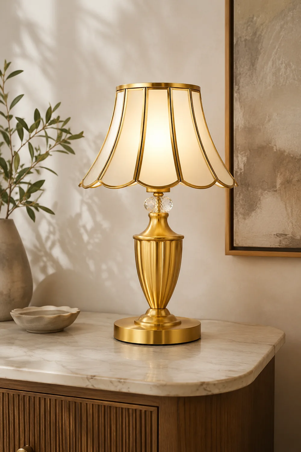 Kristall Brass Table Lamp - Lumpaz