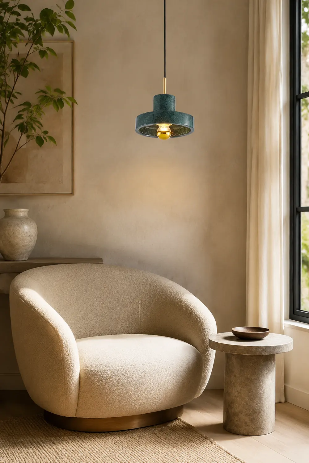 Stone Pendant Lamp - Lumpaz