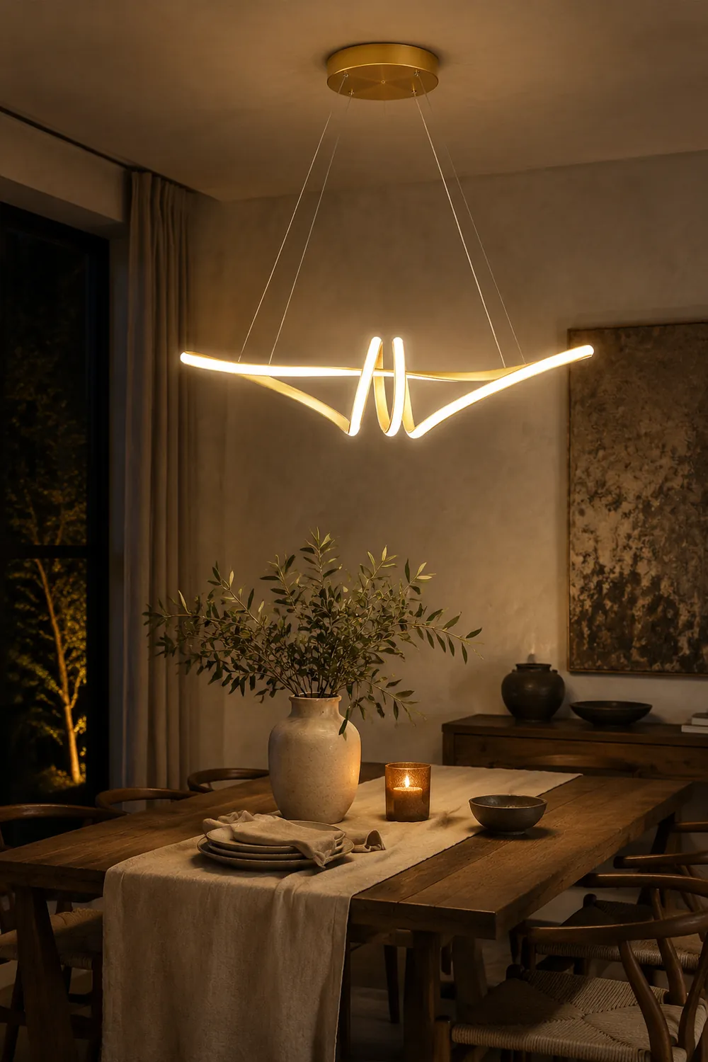 Ribbon Chandelier - Lumpaz